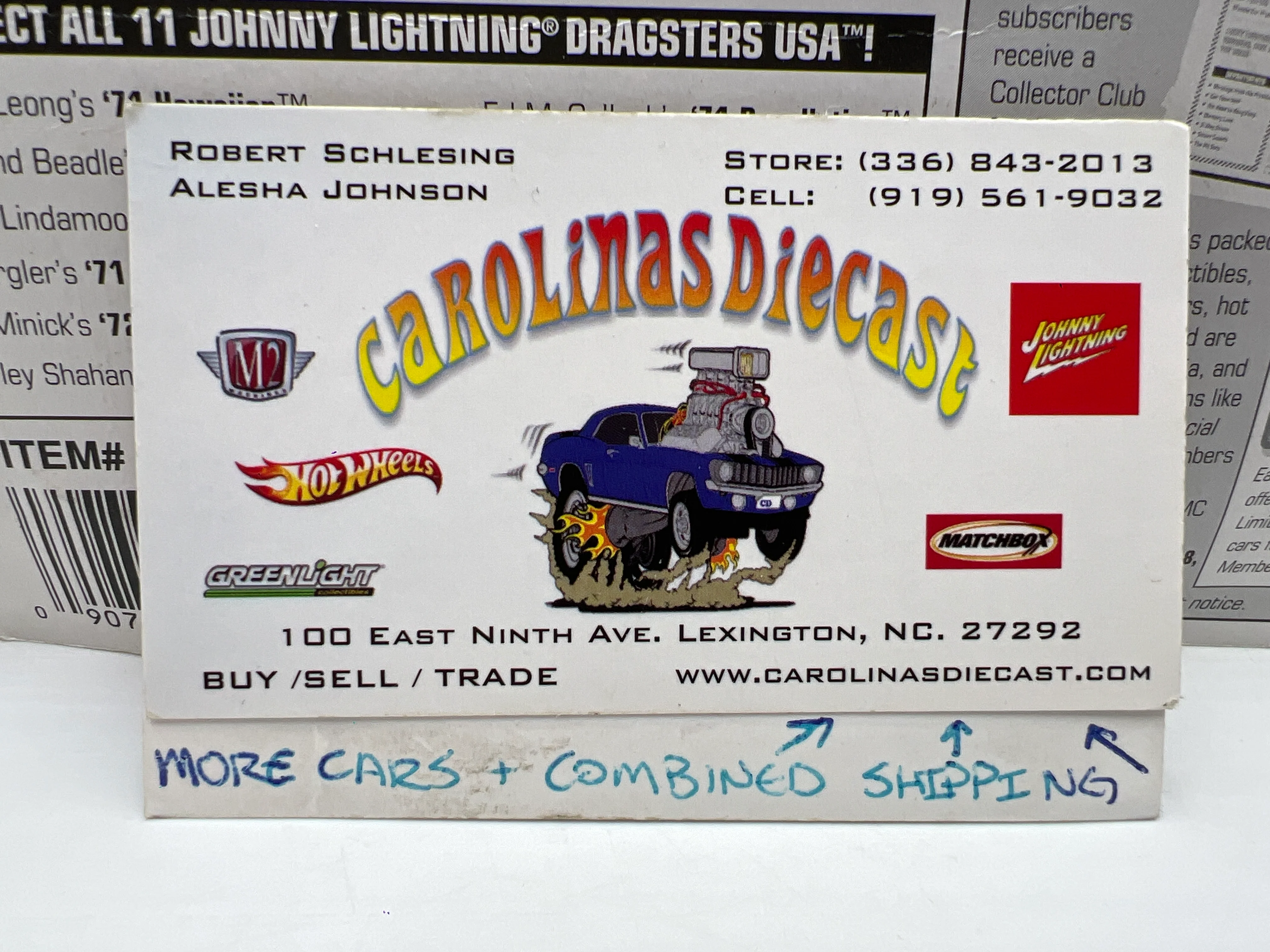 Johnny Lightning Dragsters USA Series 6 #1142 72 Chi-Town Hustler Yellow/Red Bad Card 186B - Image 9