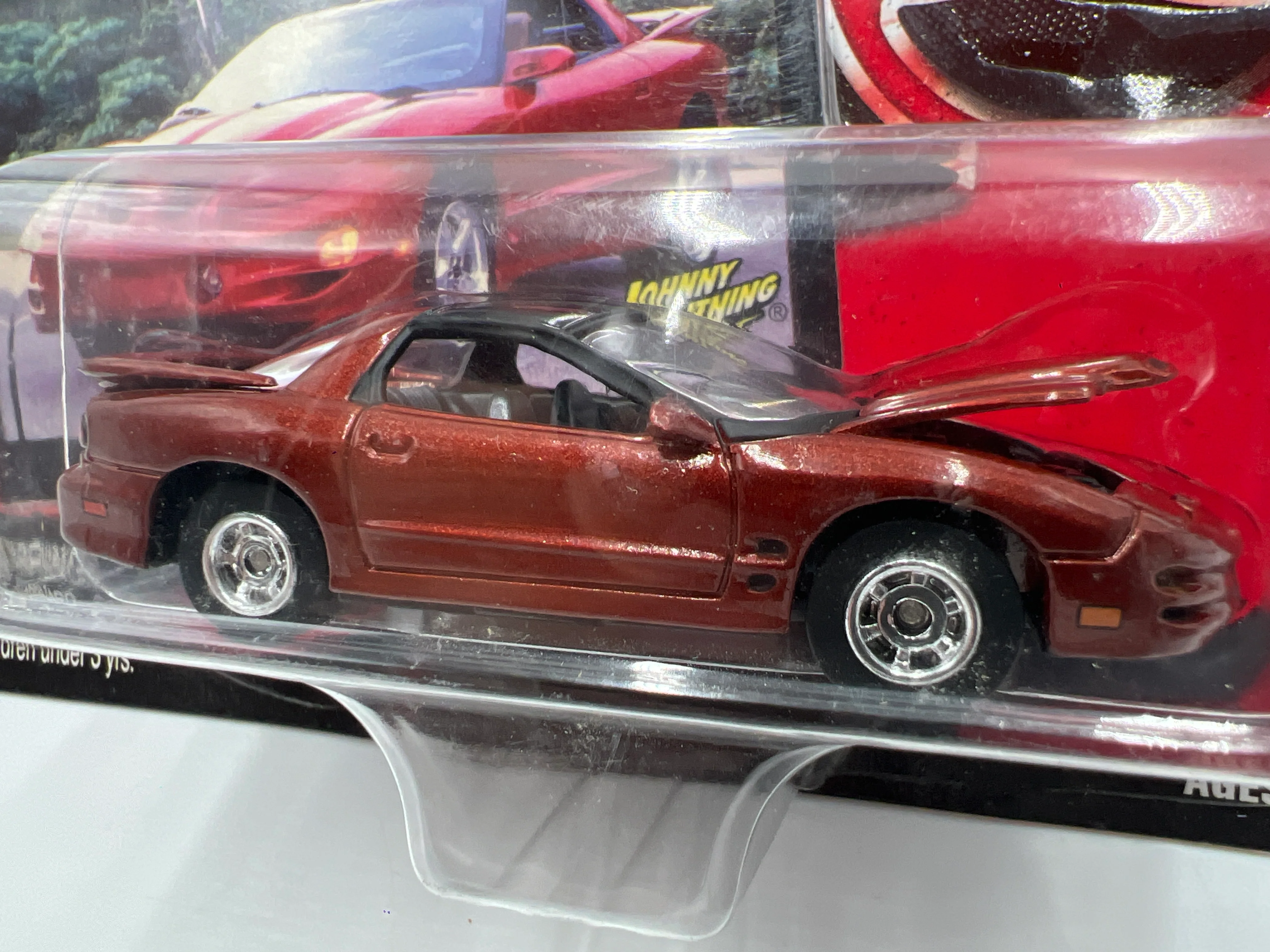 Johnny Lightning Firebird Release 2 2001 Pontiac Firebird Ram Air Red - Image 2