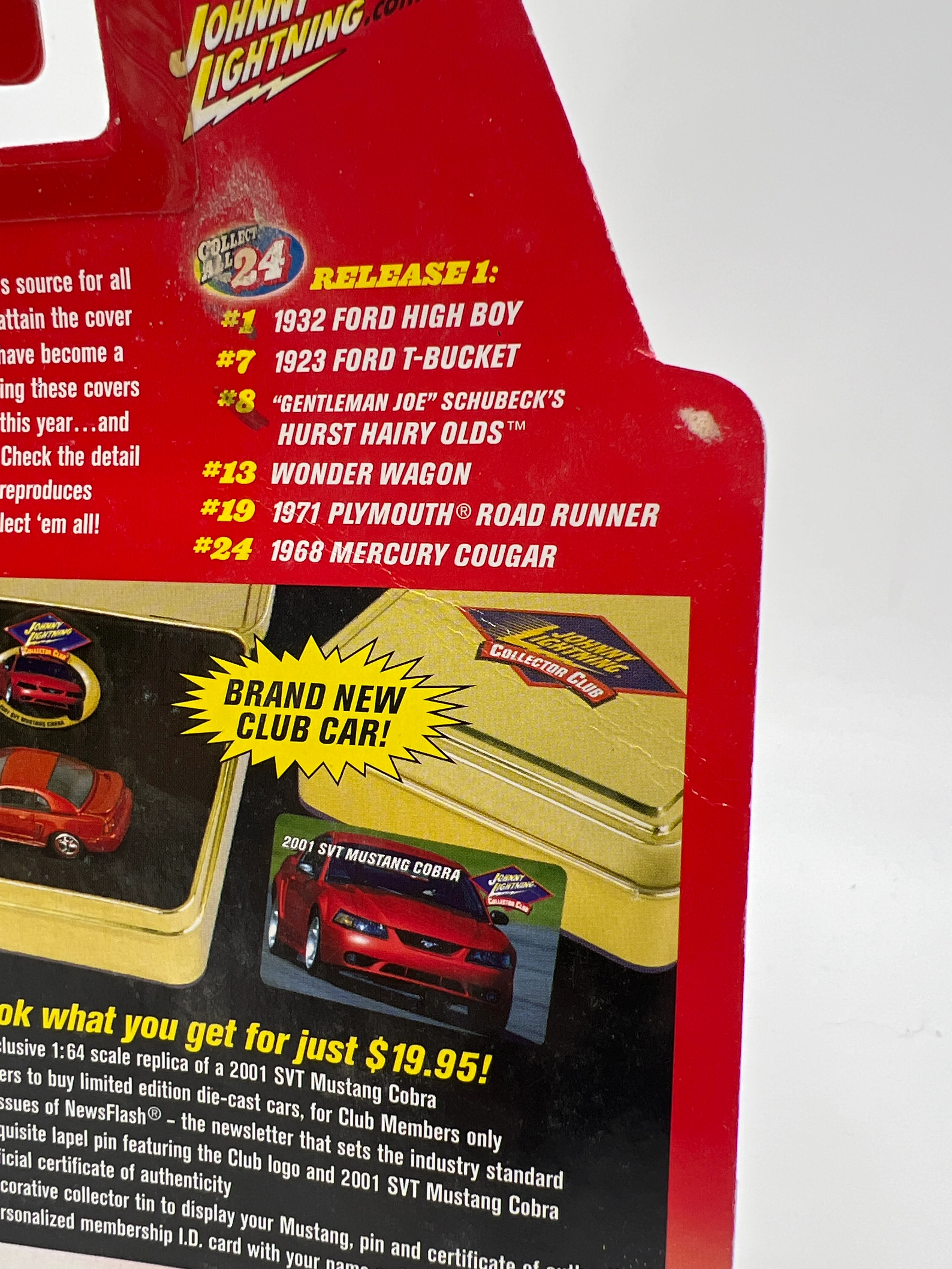 Johnny Lightning Hot Rod Magazine #1 1932 Ford High Boy Black Bad Card 221H - Image 6
