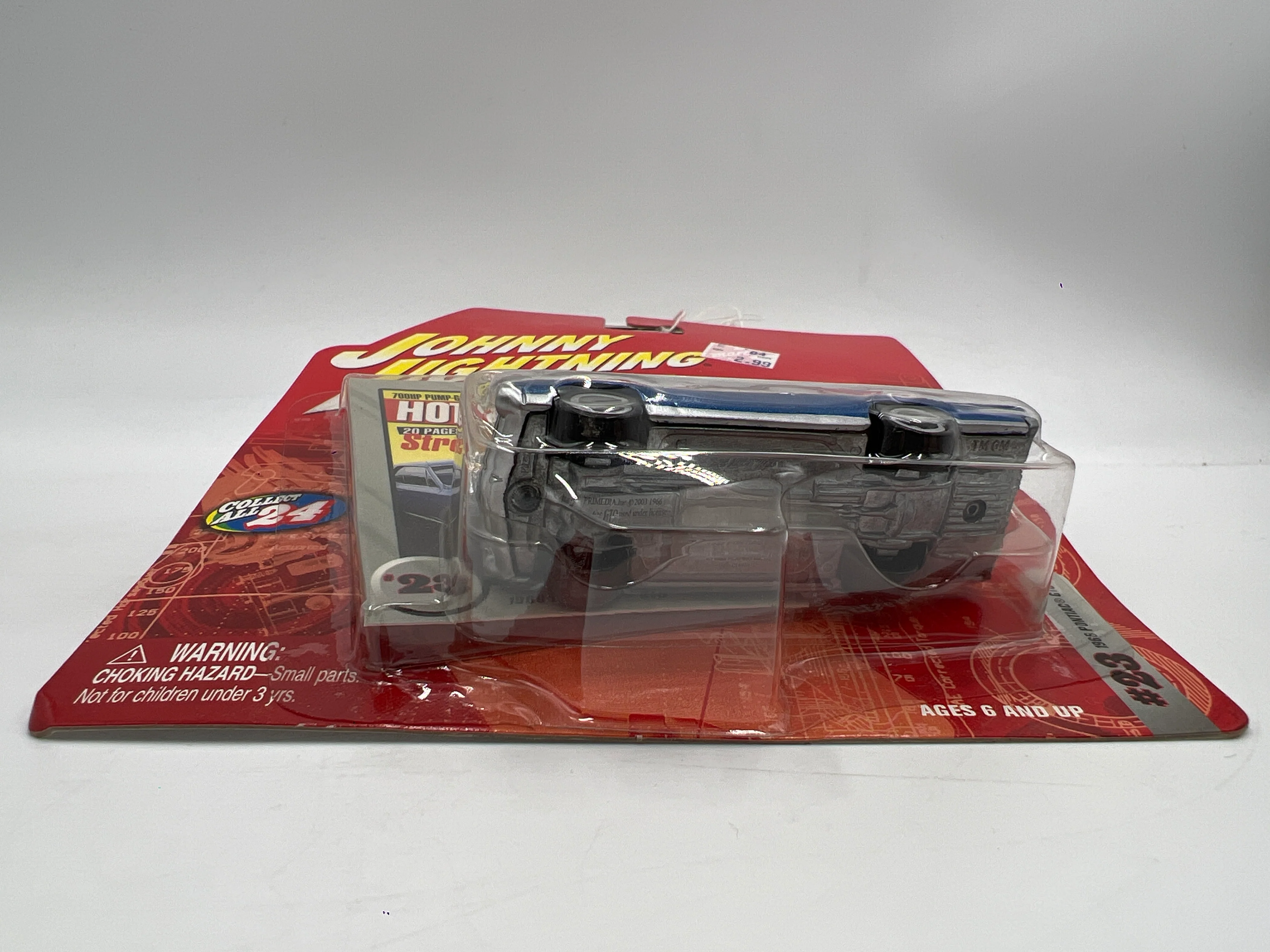 Johnny Lightning Hot Rod Magazine #23 1966 Pontiac GTO Blue - Image 5