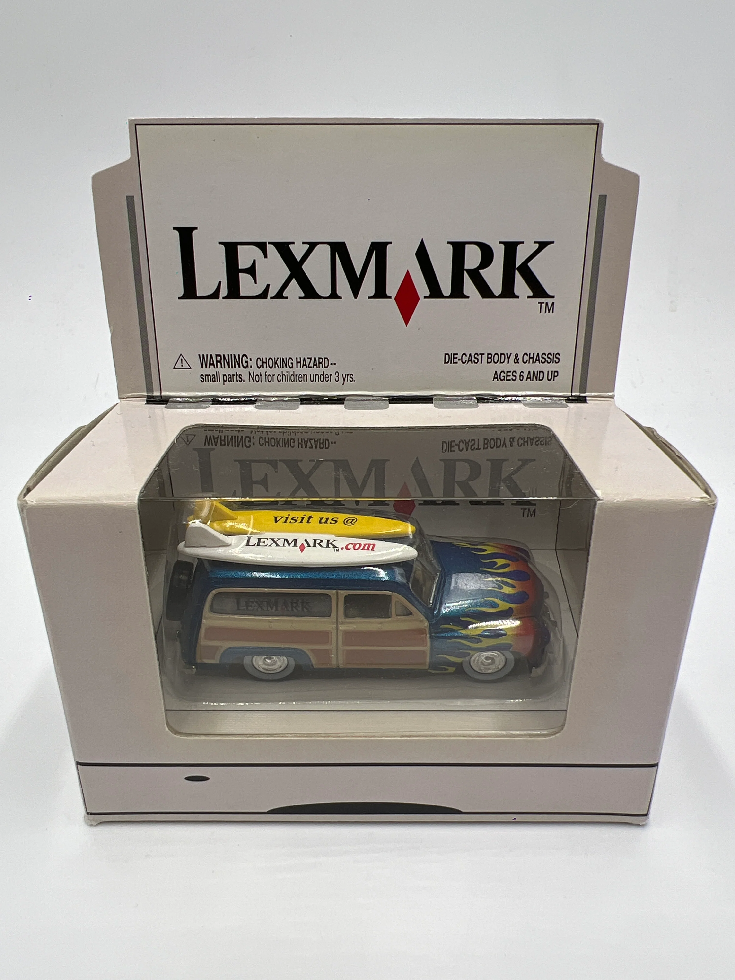 Johnny Lightning Lexmark Mercury Woodie Station Wagon Blue - Image 2