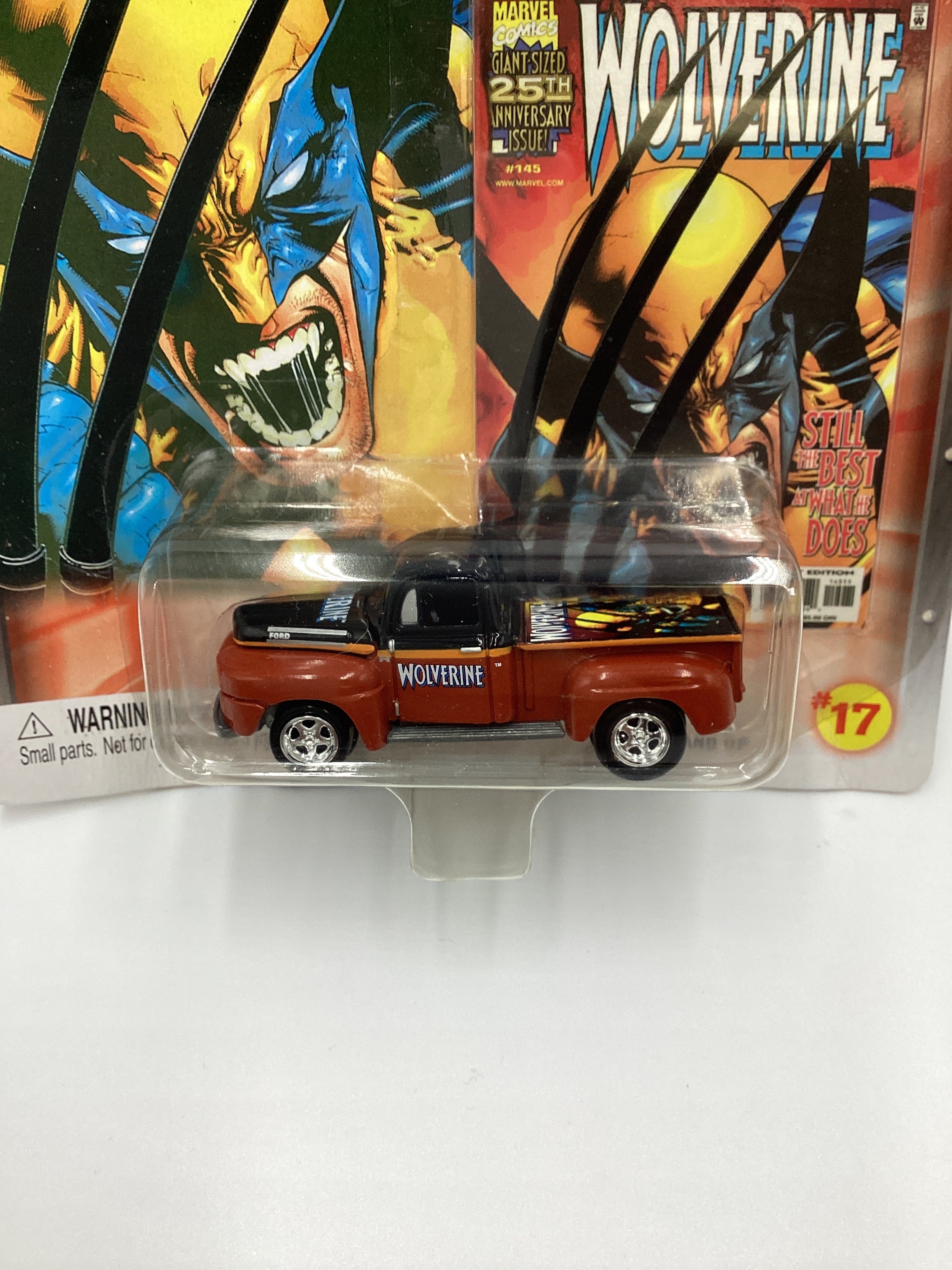 Johnny Lightning Marvel Wolverine #17 50 Ford F1 Pickup Brown *Card Not Perfect* 230A - Image 3