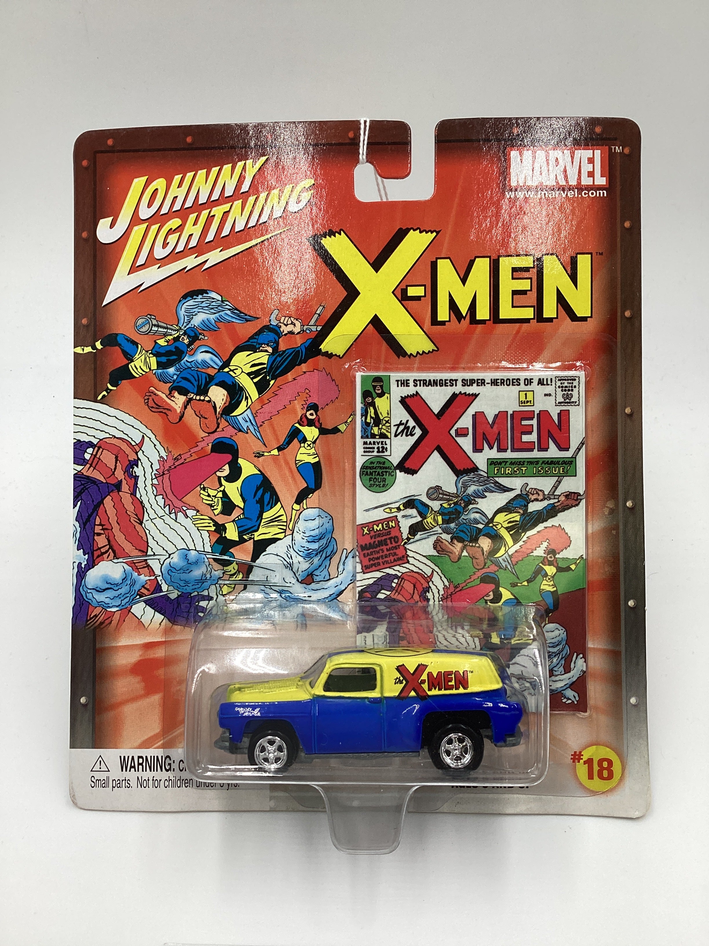 Johnny Lightning Marvel X-Men #18 54 Chevy Panel Van Blue 230A - Image 2