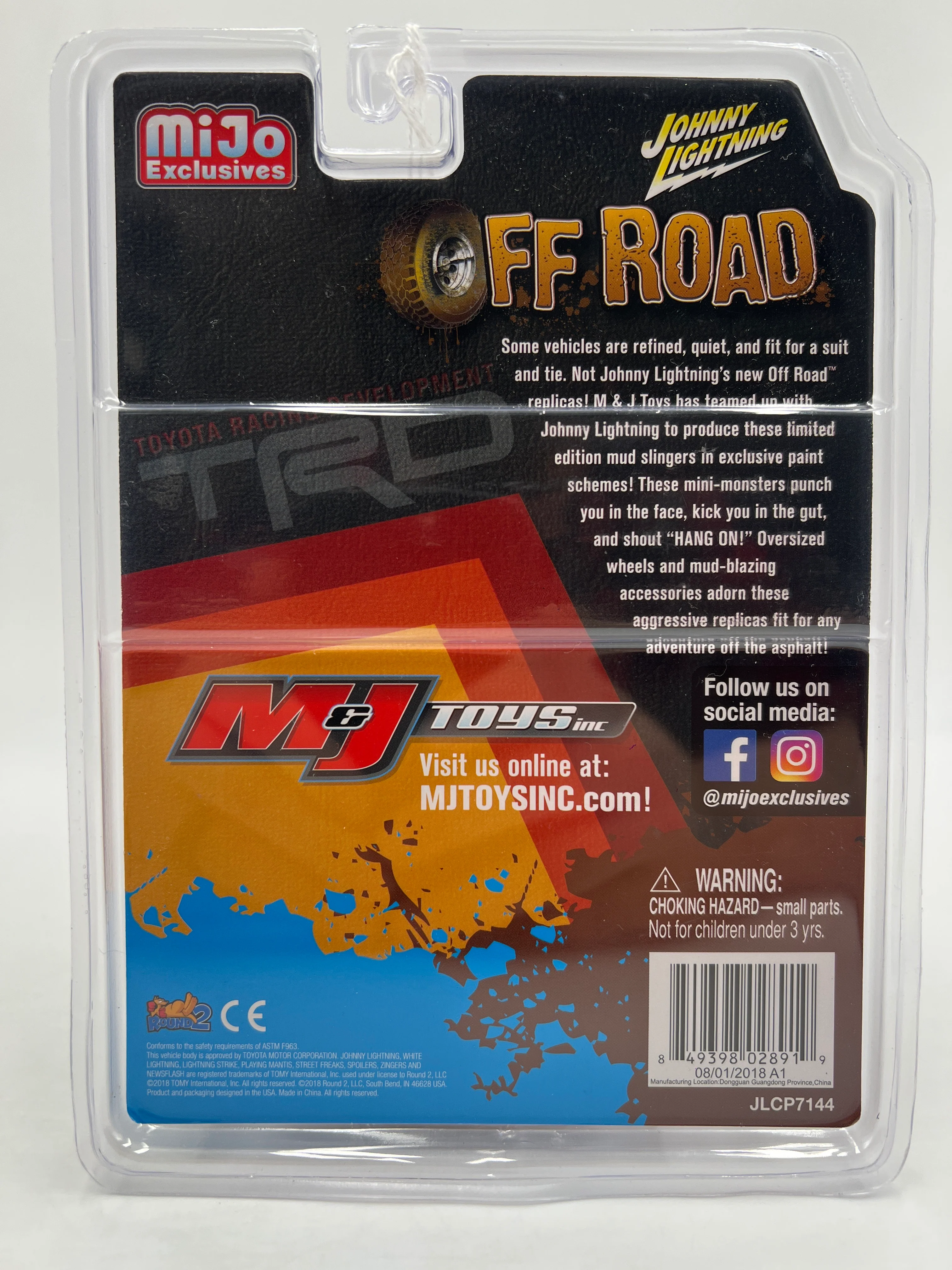Johnny Lightning MiJo Exclusives 1/4800 Off Road TRD 1980 Toyota Land Cruiser Black - Image 6