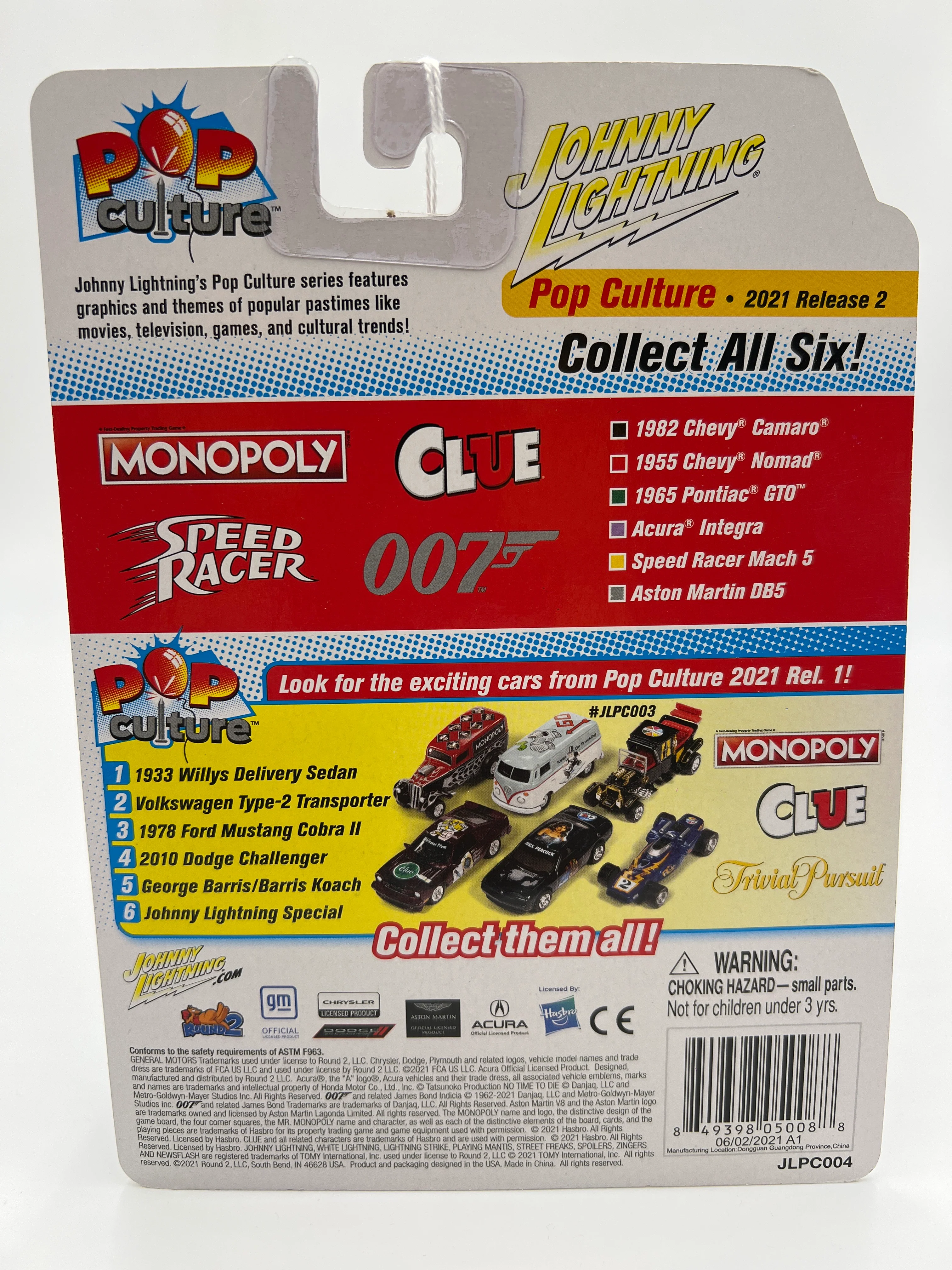 Johnny Lightning Pop Culture Monopoly 1982 Chevy Camaro Police - Image 6