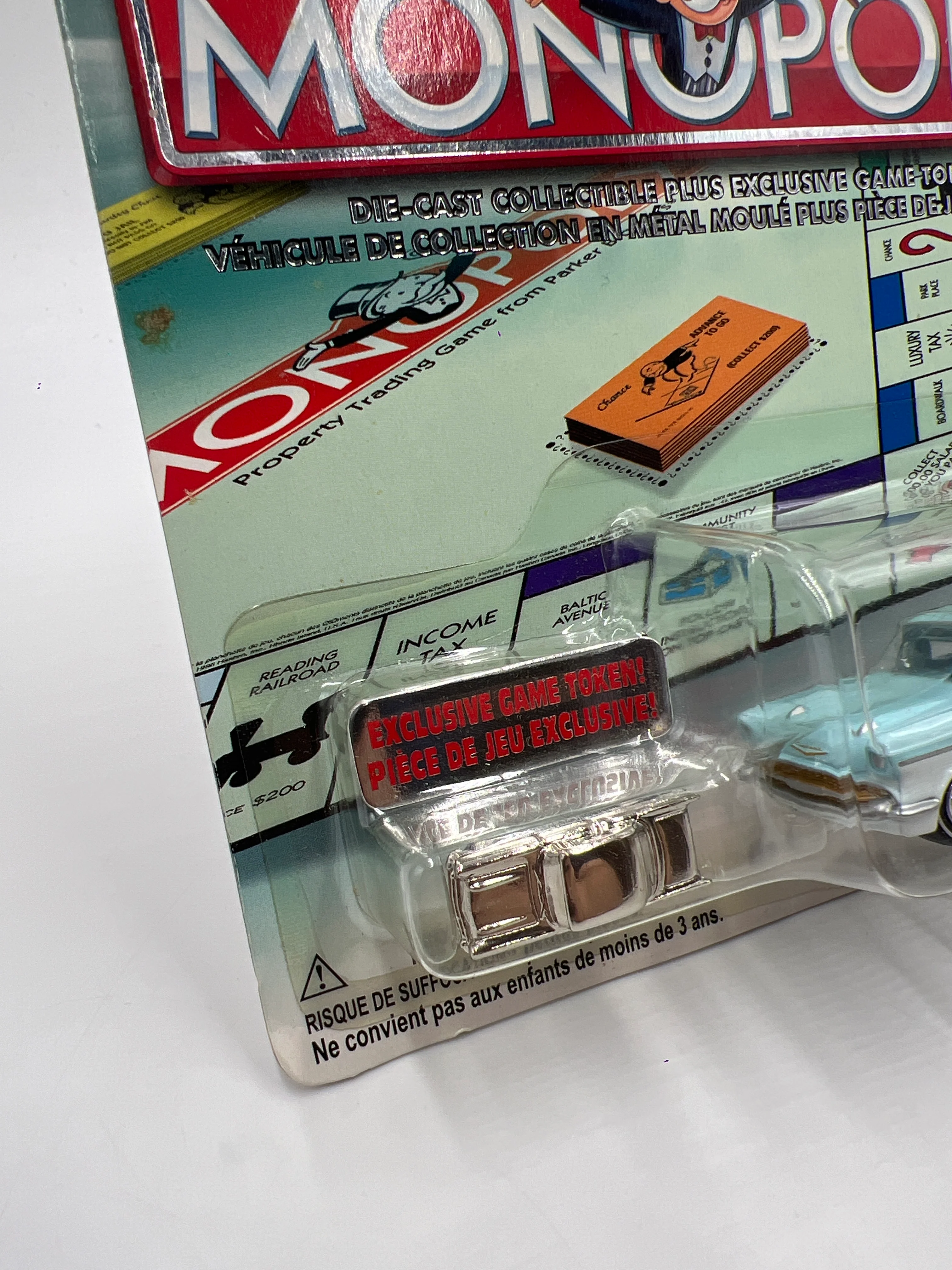 Johnny Lightning Monopoly 70th Anniversary 57 Chevy Bel Air Light Blue/White 230D - Image 5