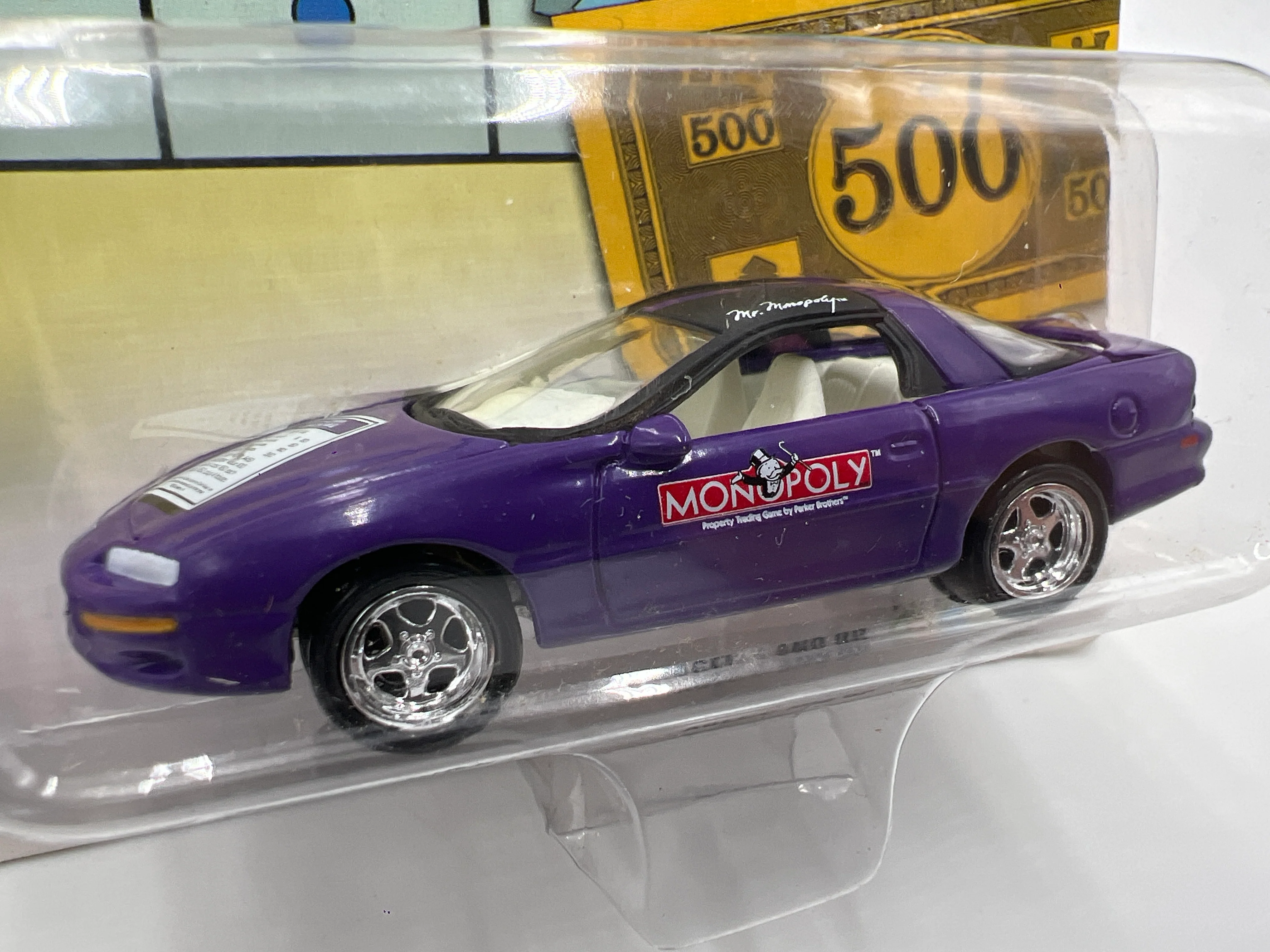 Johnny Lightning Monopoly 1998 Chevy Camaro Purple Card Not Perfect 188E - Image 3