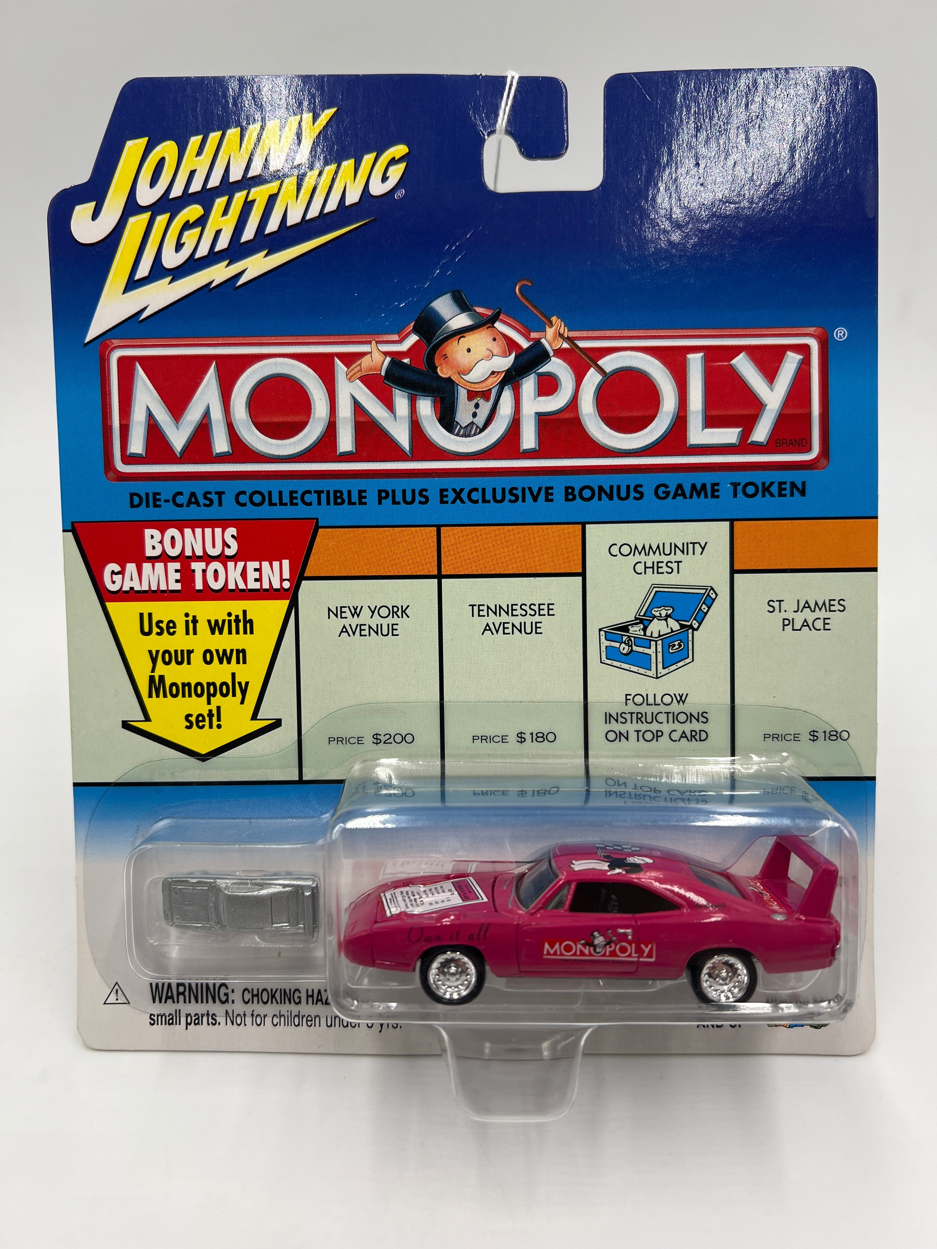 Johnny Lightning Monopoly 1969 Dodge Daytona Pink 230D - Image 2
