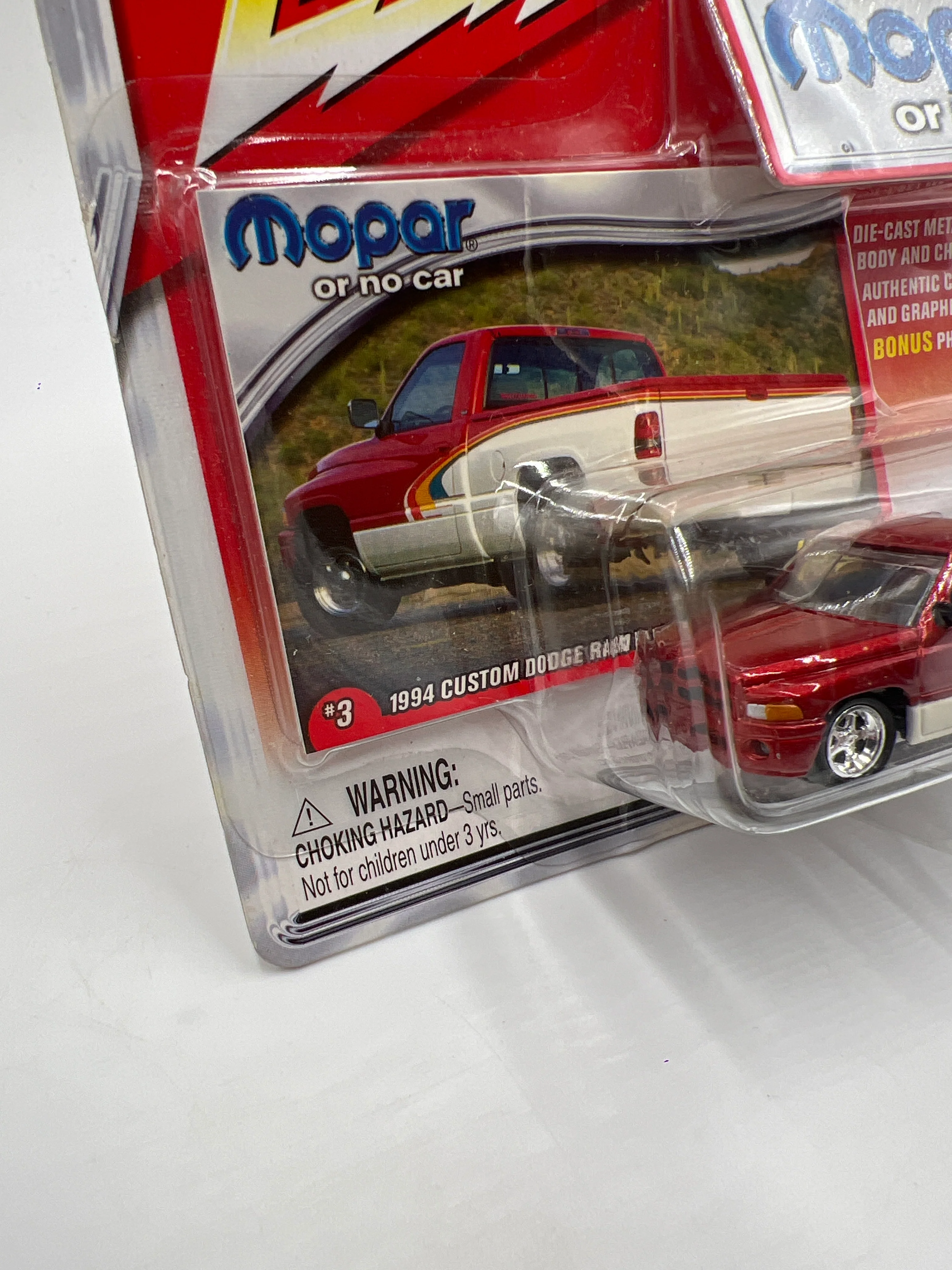 Johnny Lightning Mopar Or No Car #3 1994 Custom Dodge Ram Pickup - Image 4