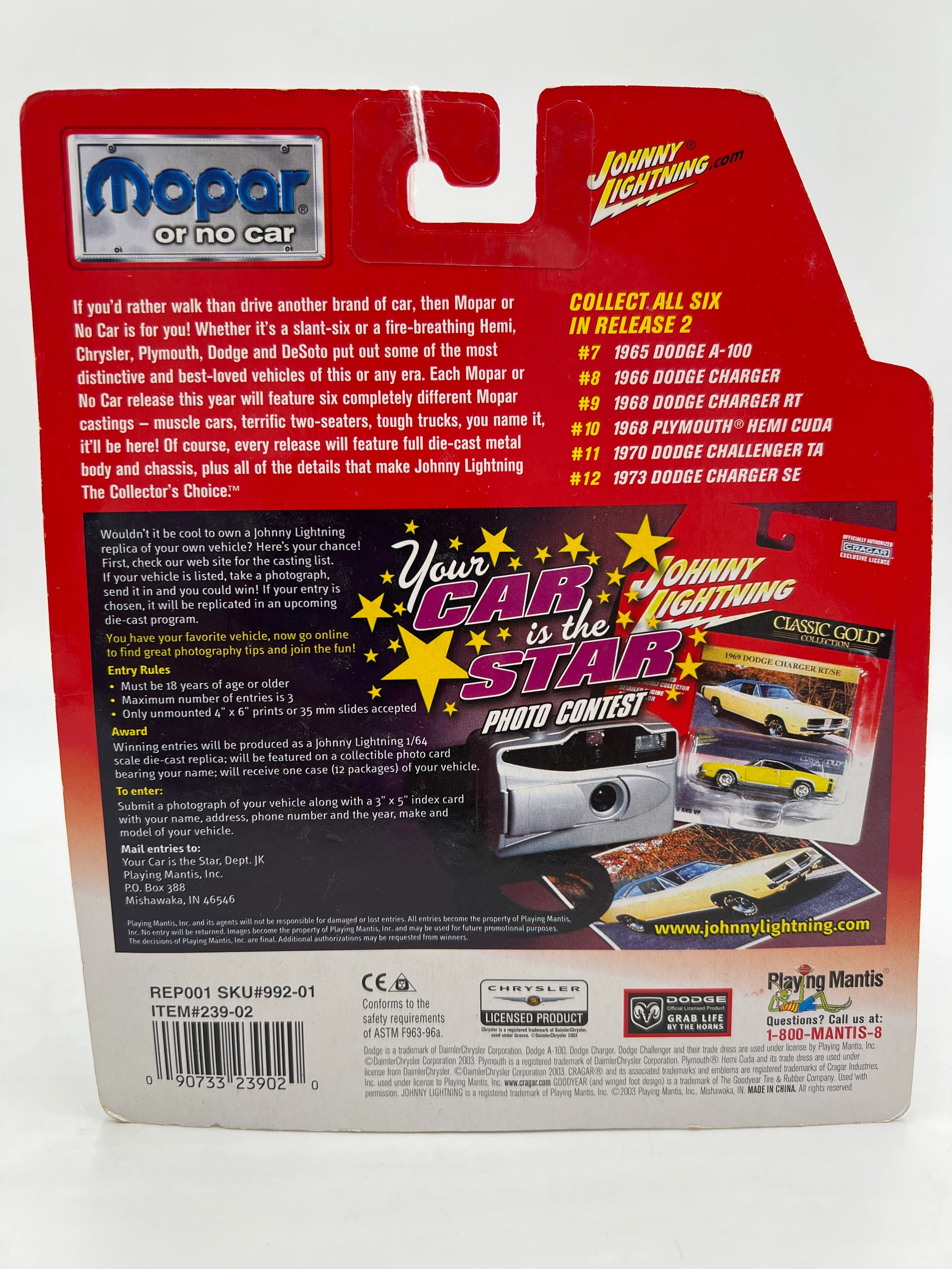Johnny Lightning Mopar Or No Car #7 1965 Dodge A-100 A100 221C - Image 6