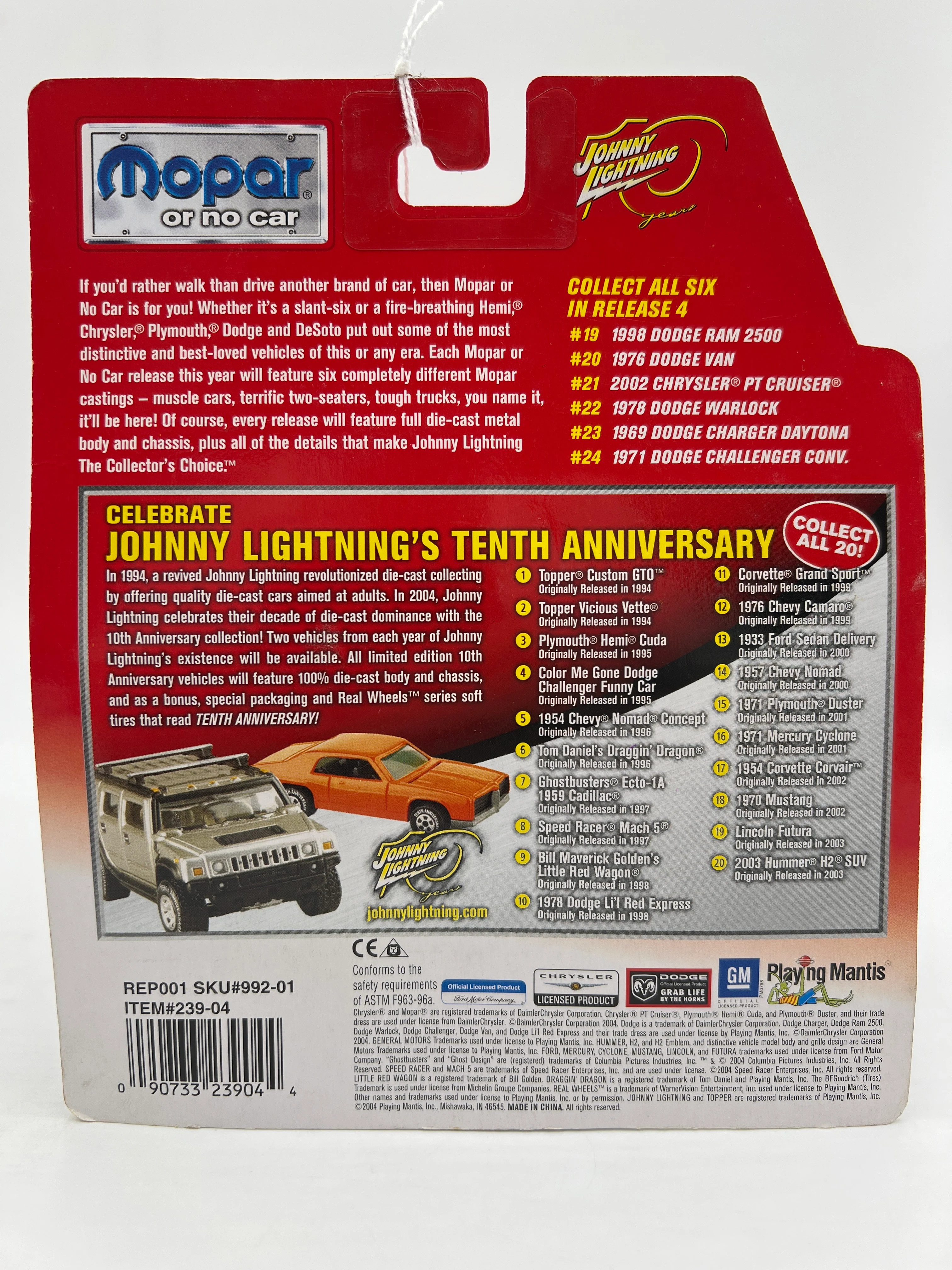 Johnny Lightning Mopar Or No Car #19 1998 Dodge Ram 2500 Blue - Image 6