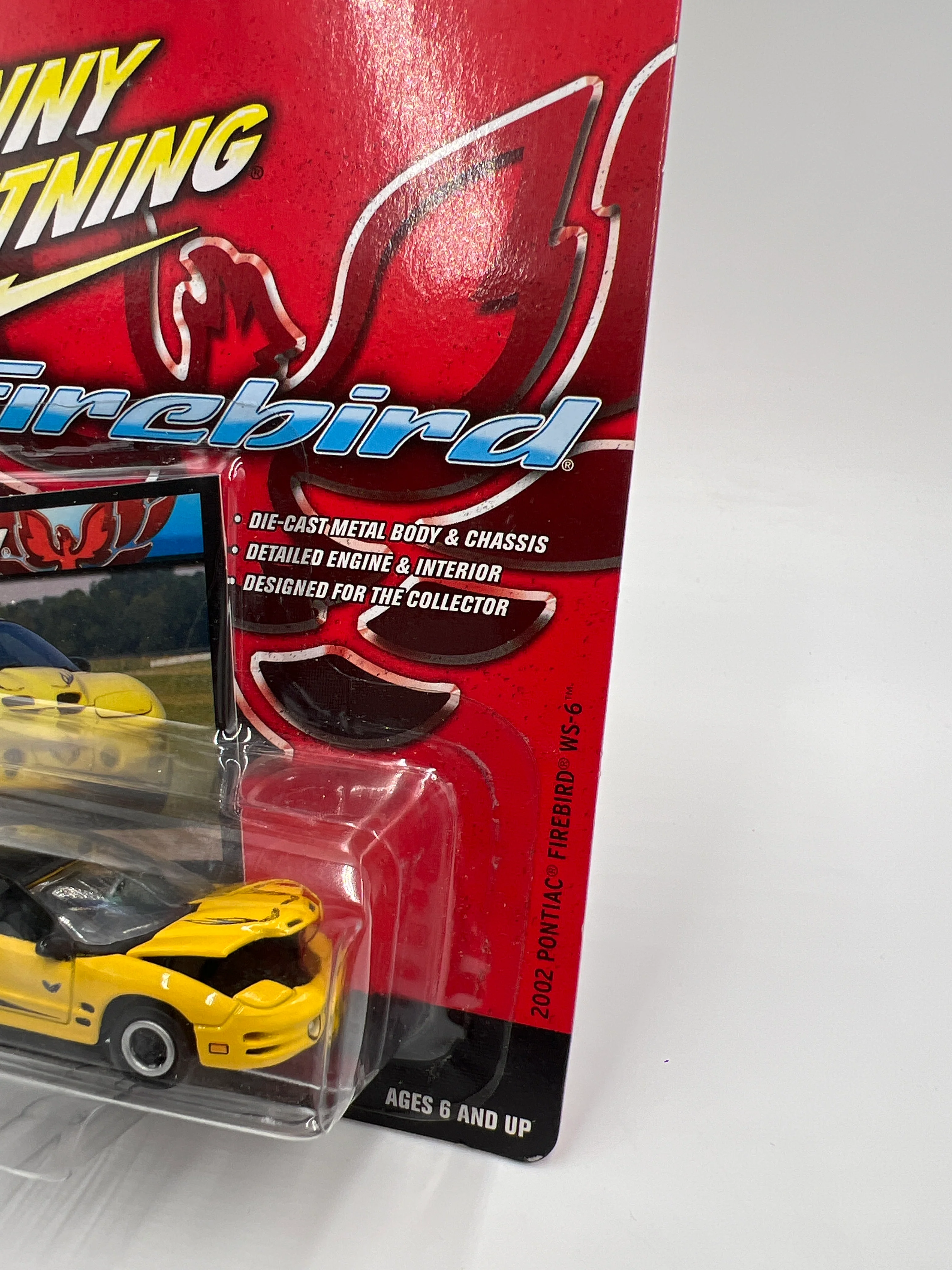 Johnny Lightning Firebird Series Release 1 2002 Pontiac Firebird WS-6 Yellow - Image 4