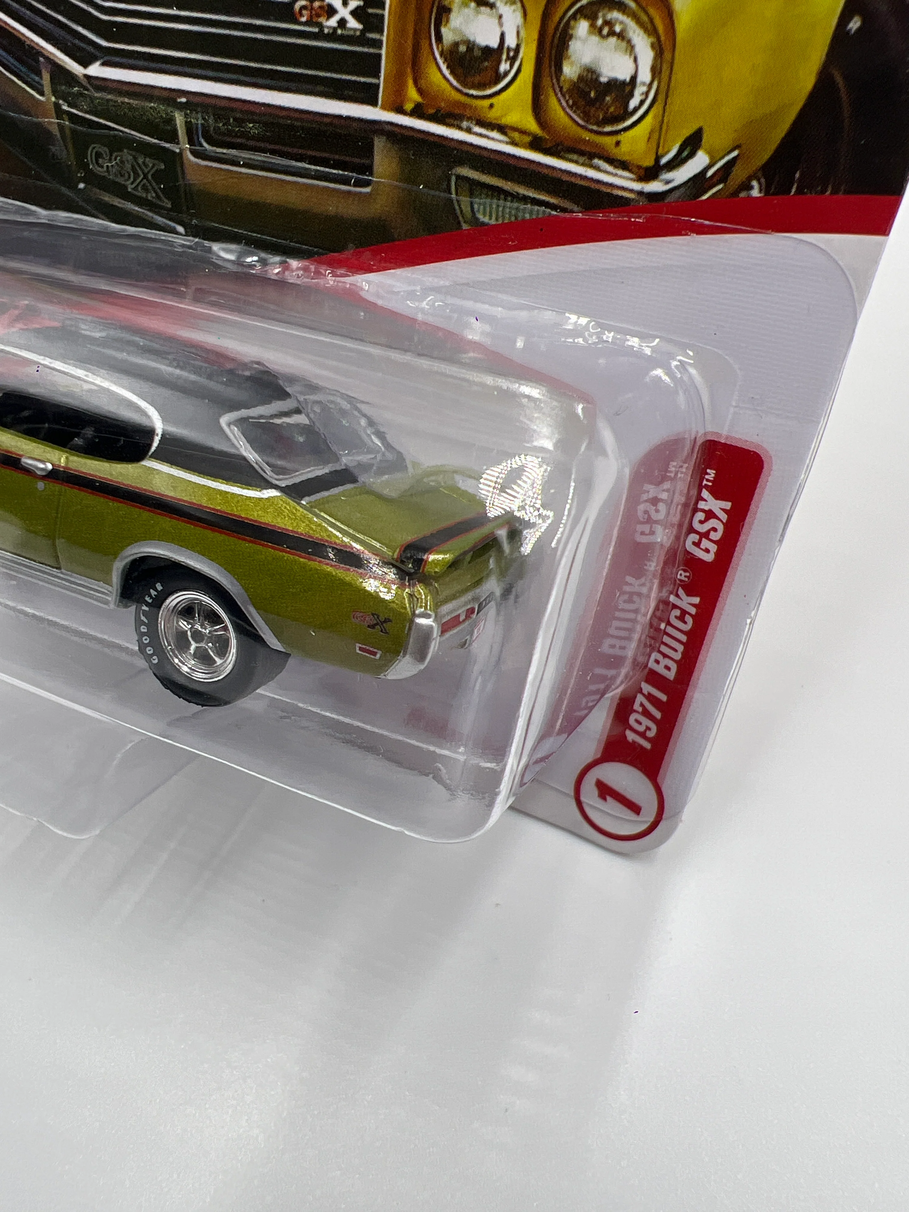 Johnny Lightning Muscle Cars U.S.A Class of 1971 Release 2 Version B 1971 Buick GSX Lime Mist Poly Green 221C - Image 4