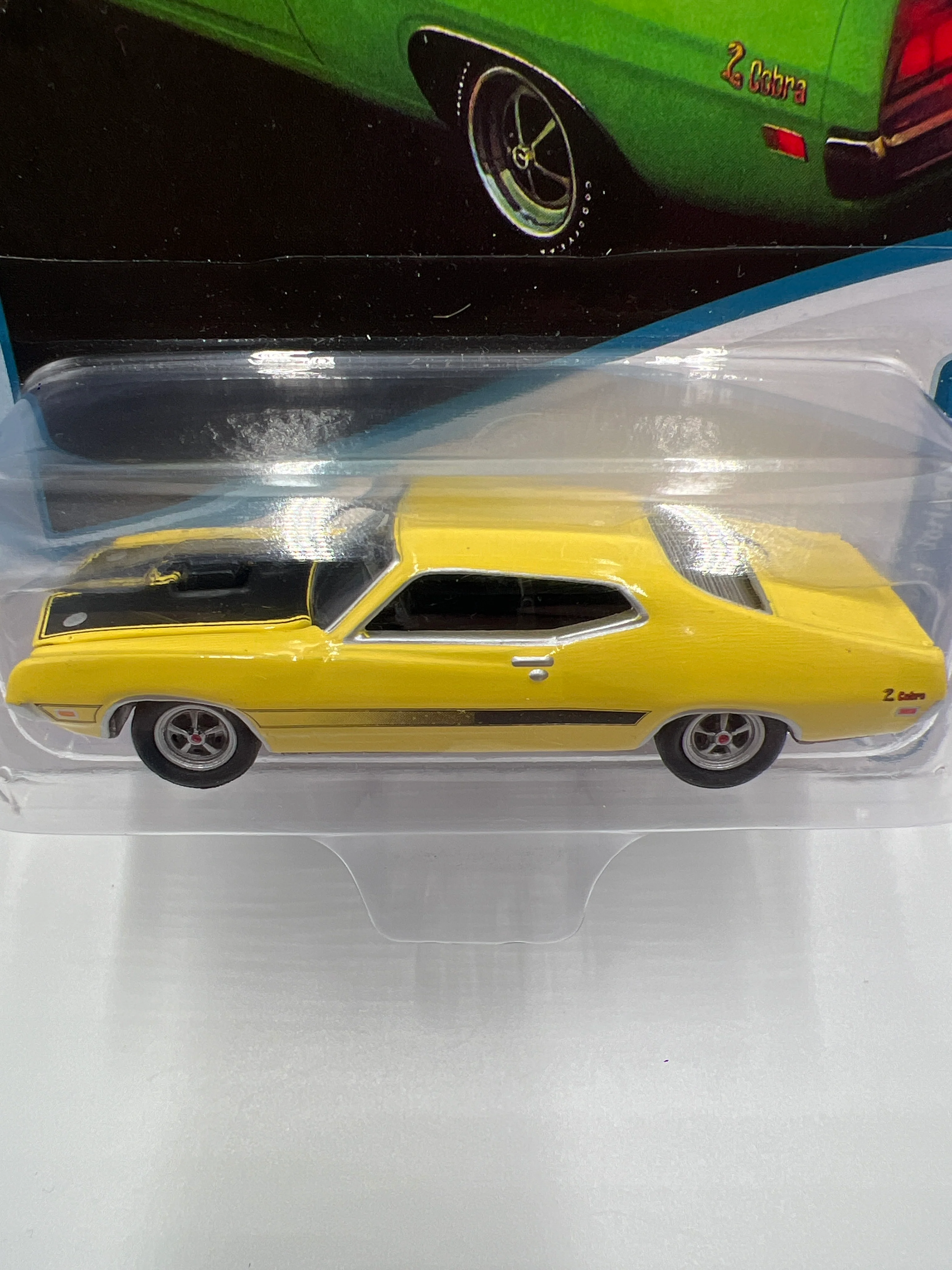 Johnny Lightning Muscle Cars U.S.A Class of 1971 Release 2 Version A 1971 Ford Torino Cobra Grabber Yellow 232B - Image 3