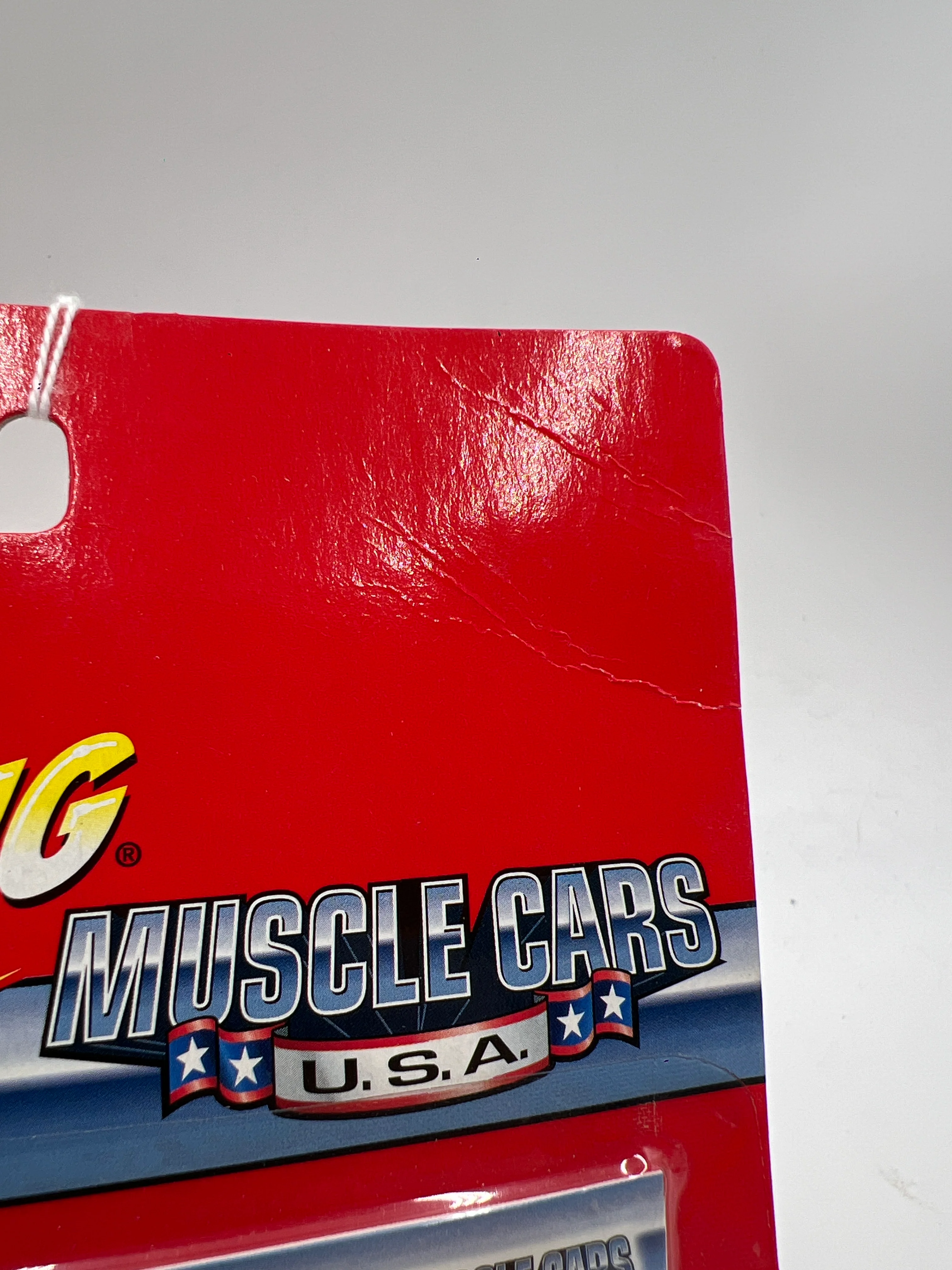 Johnny Lightning Muscle Cars USA #16 1968 Pontiac GTO Blue Bad Card 221D - Image 5