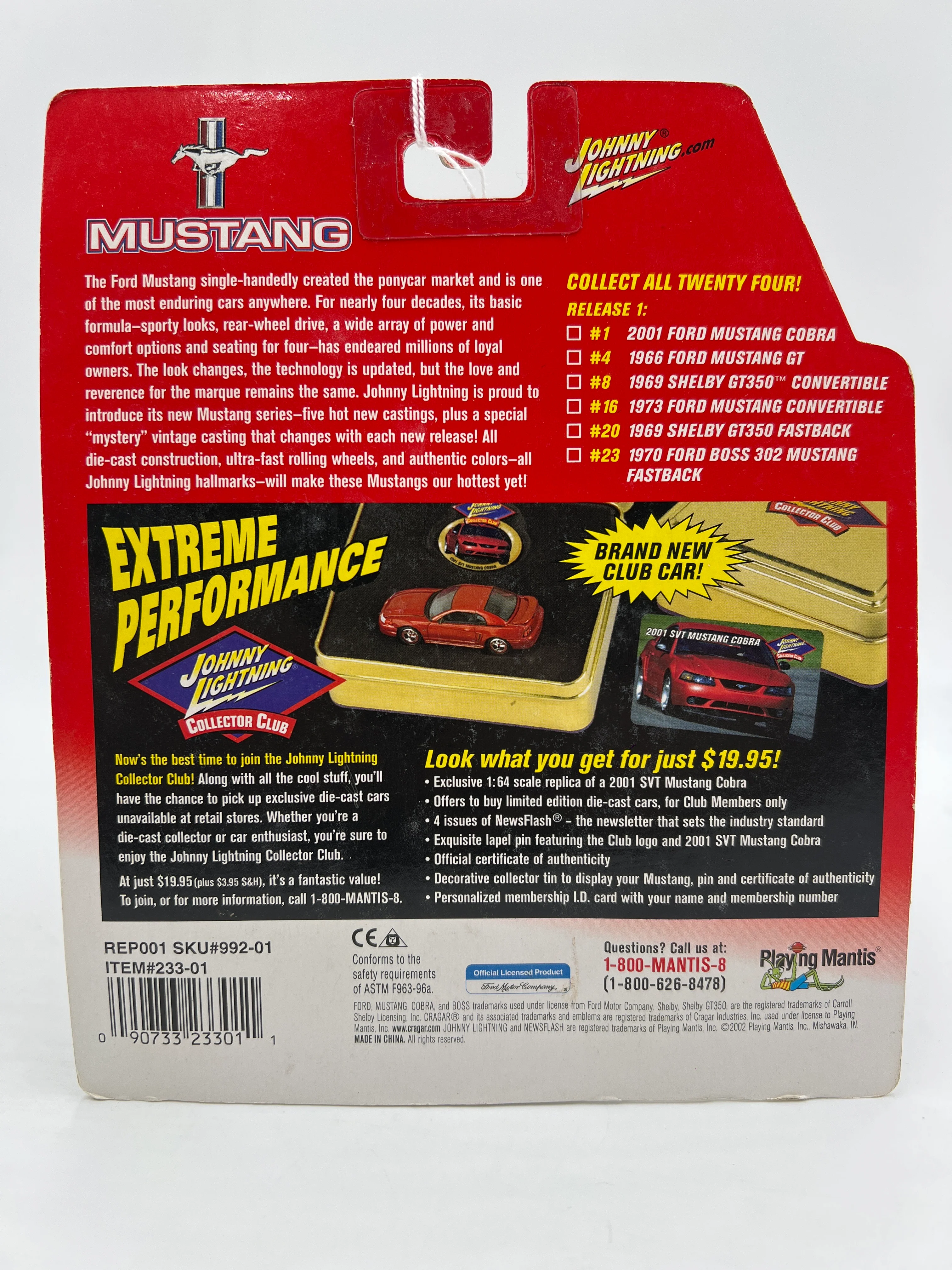 Johnny Lightning Mustang Series #16 1973 Ford Mustang Convertible 222C - Image 6
