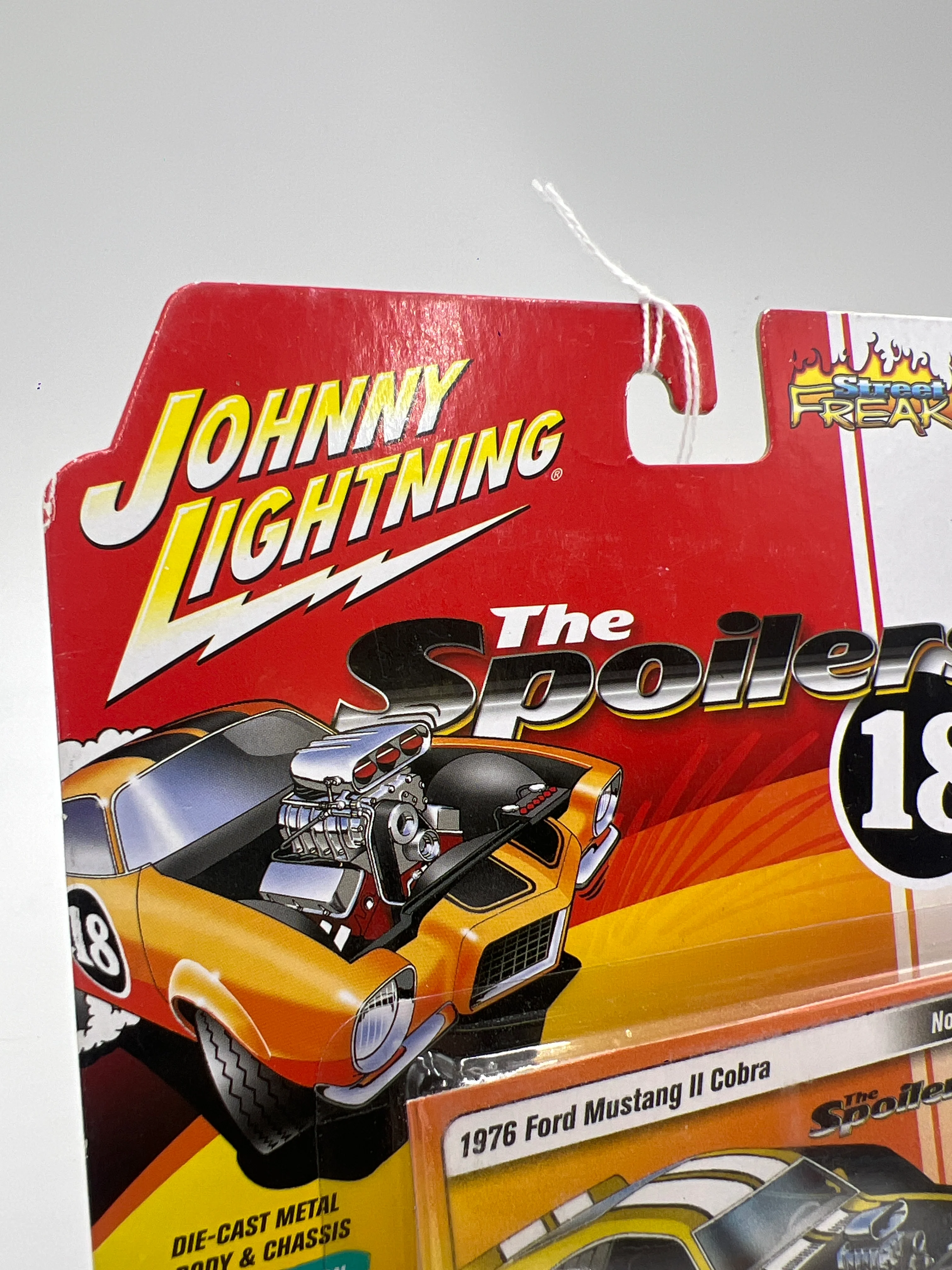 Johnny Lightning Street Freaks The Spoilers 1976 Ford Mustang II Cobra Yellow 227D - Image 6
