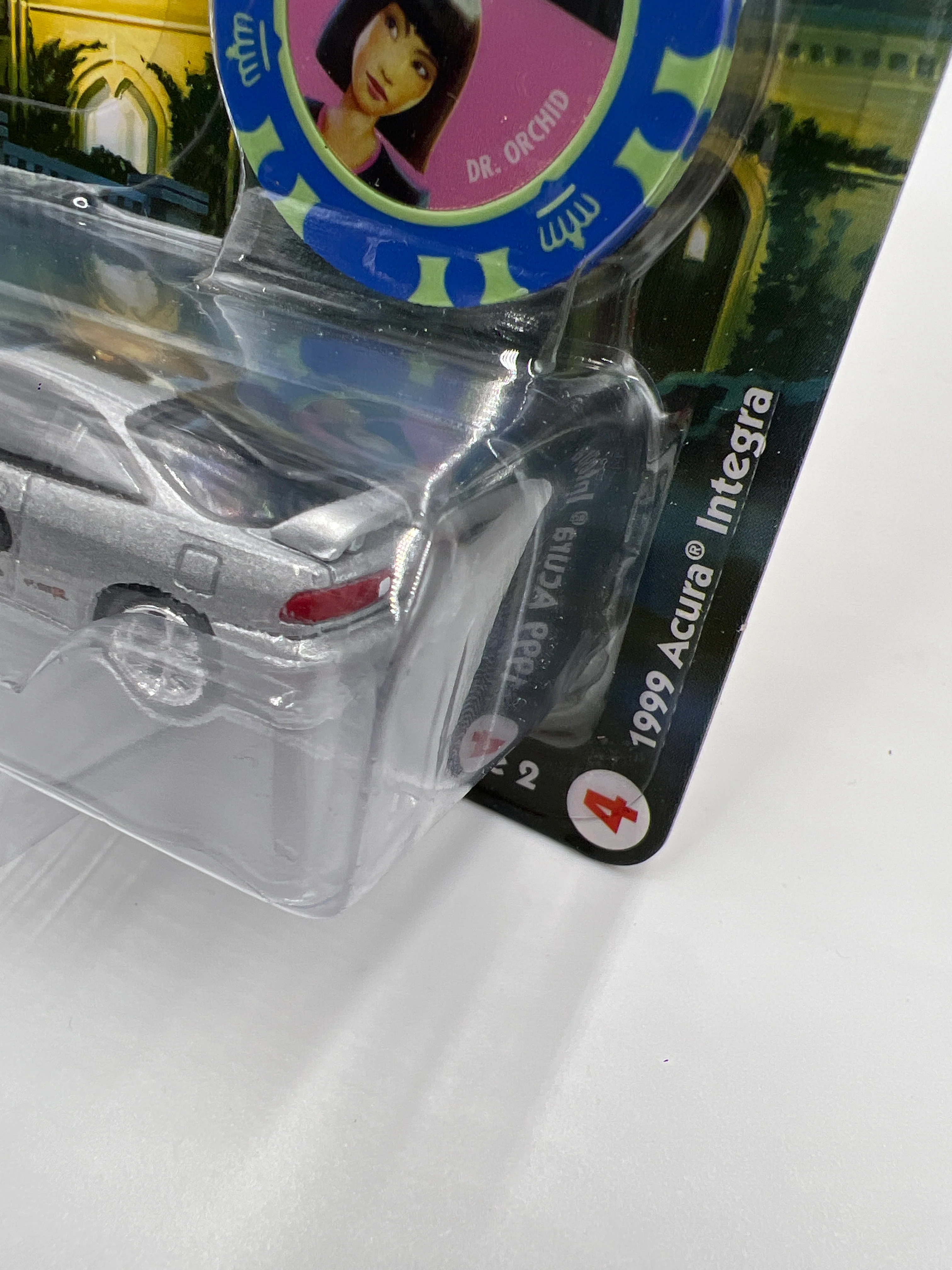 Johnny Lightning Pop Culture Clue Release 2 #4 1999 Acura Integra Silver 230E - Image 4