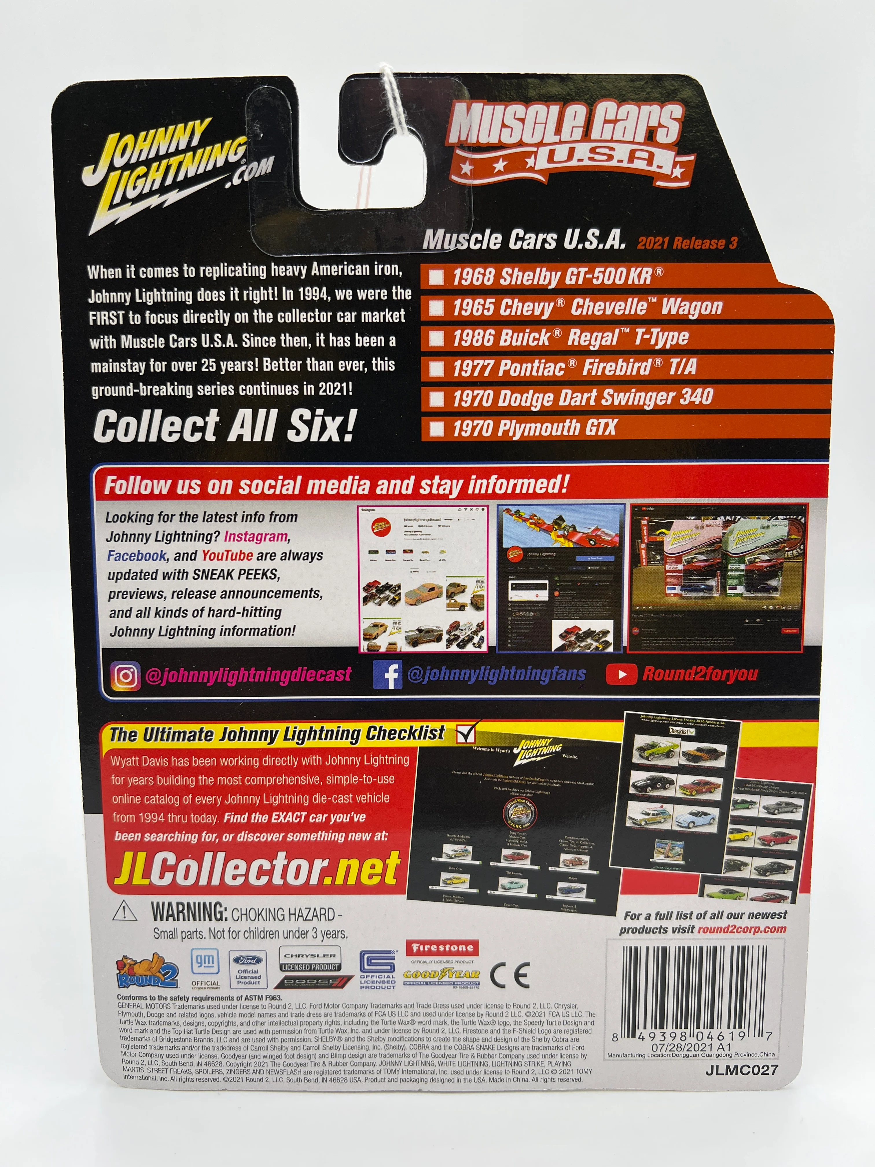 Johnny Lightning Muscle Cars USA Release 3 Version B 1986 Buick Regal T-Type Brown 228C - Image 6