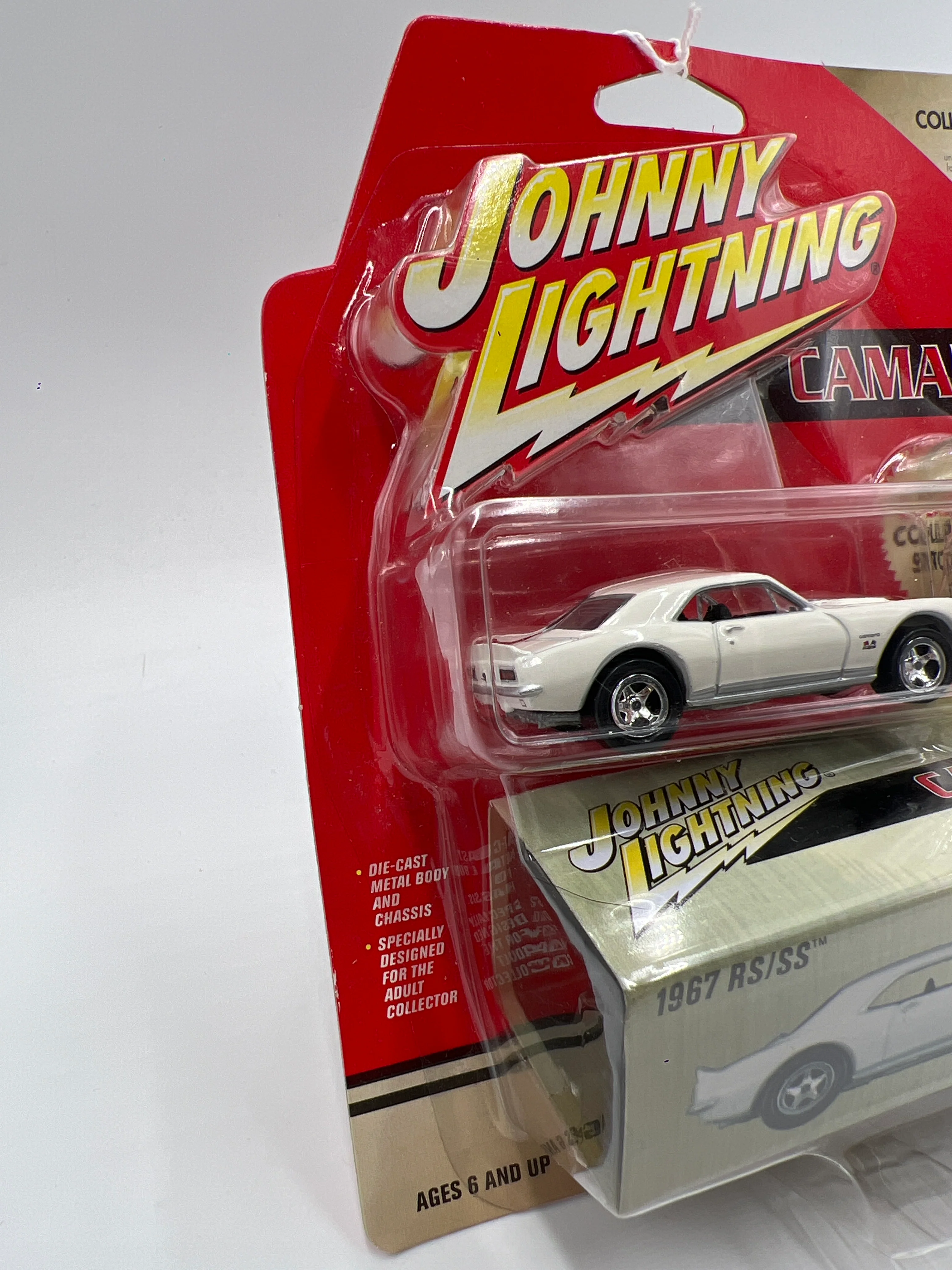 Johnny Lightning Pro Collector Series W/Storage Tin #34 1967 Chevy Camaro RS/SS White 227E - Image 5
