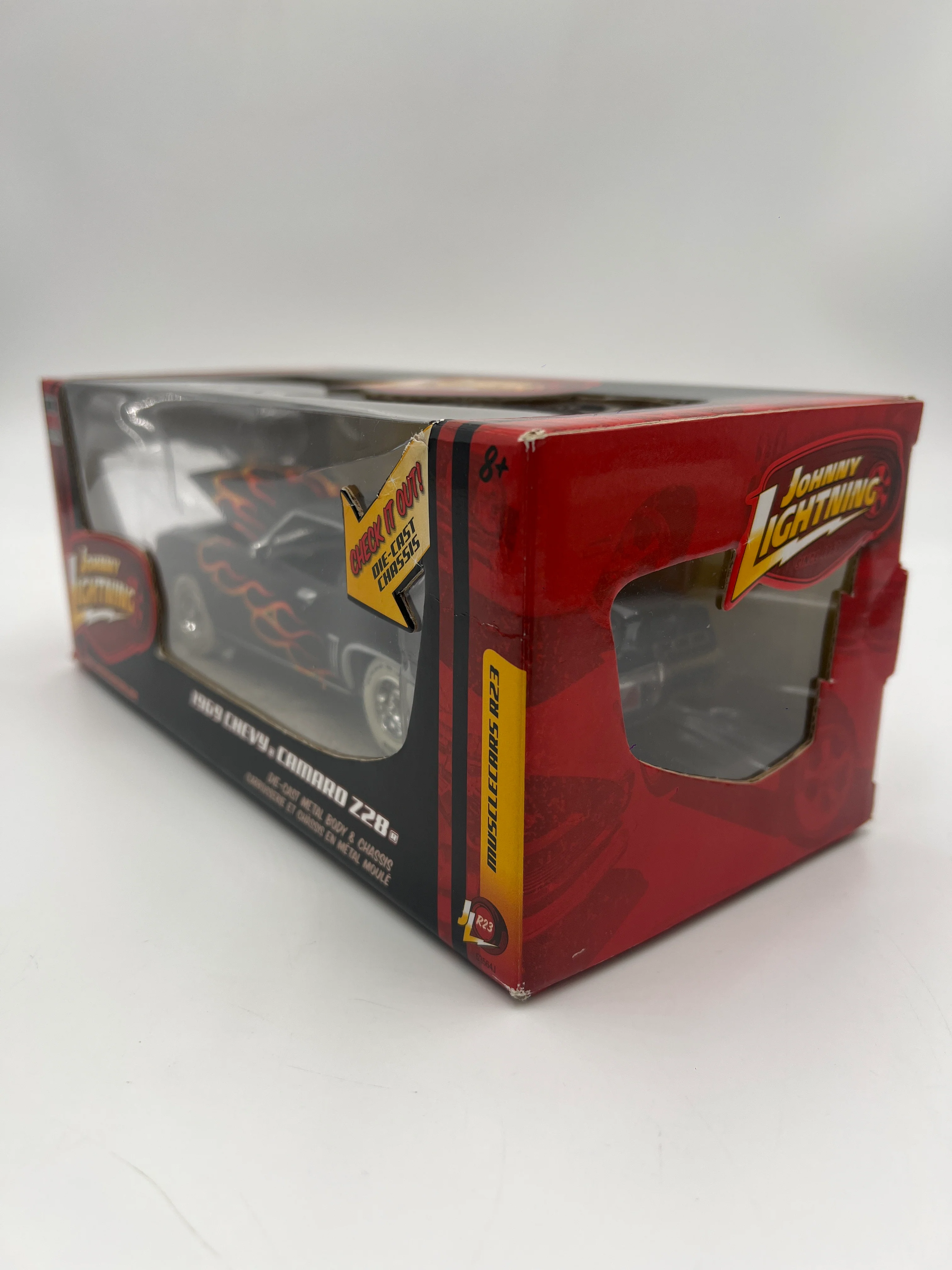 Johnny Lightning 1:24 Scale White Lightning Chase Muscle Cars R23 1969 Chevy Camaro Z28 Matte Black VHTF - Image 6