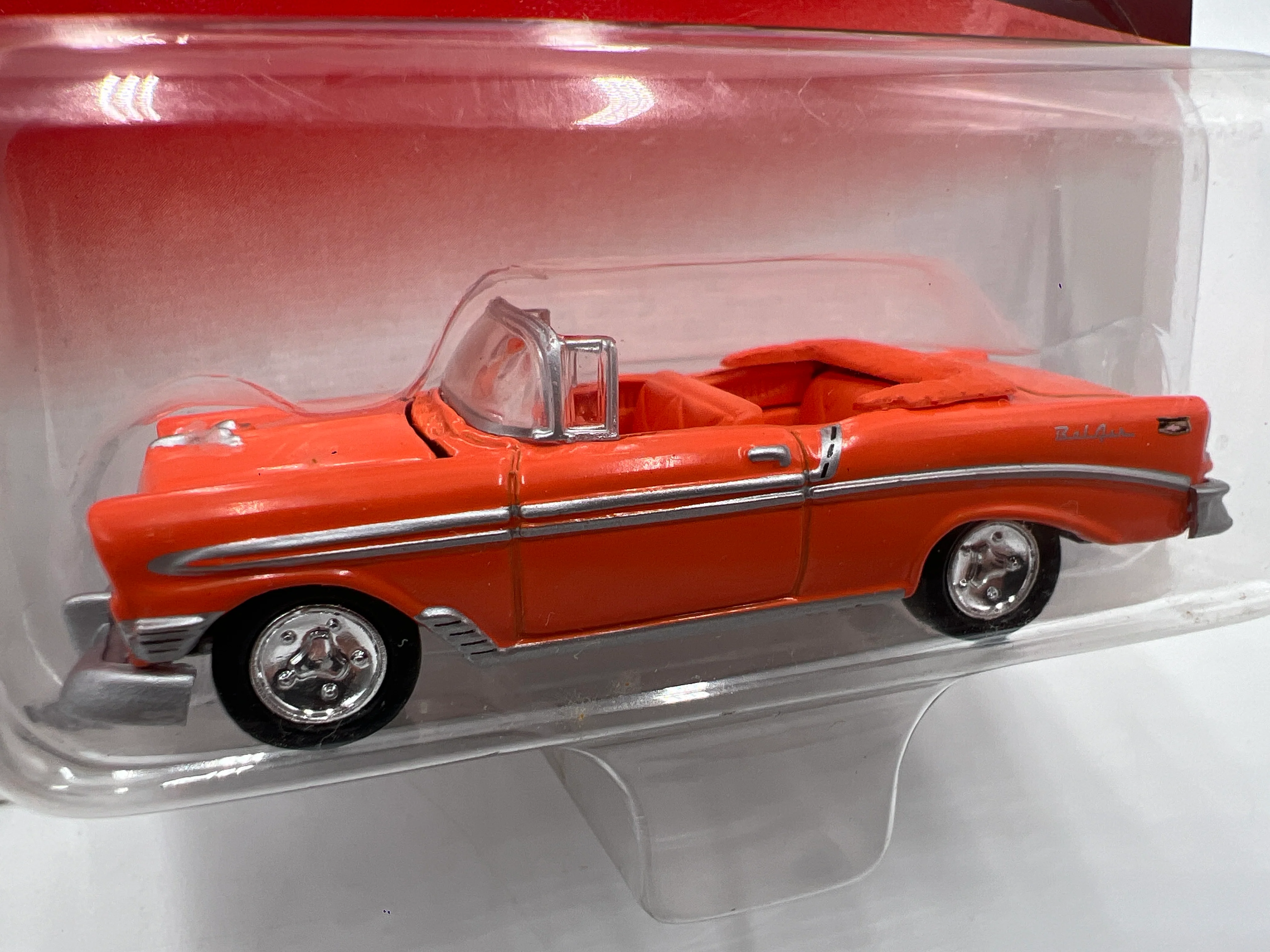 Johnny Lightning Ragtops 1956 Chevy Bel Air Orange 228G - Image 2