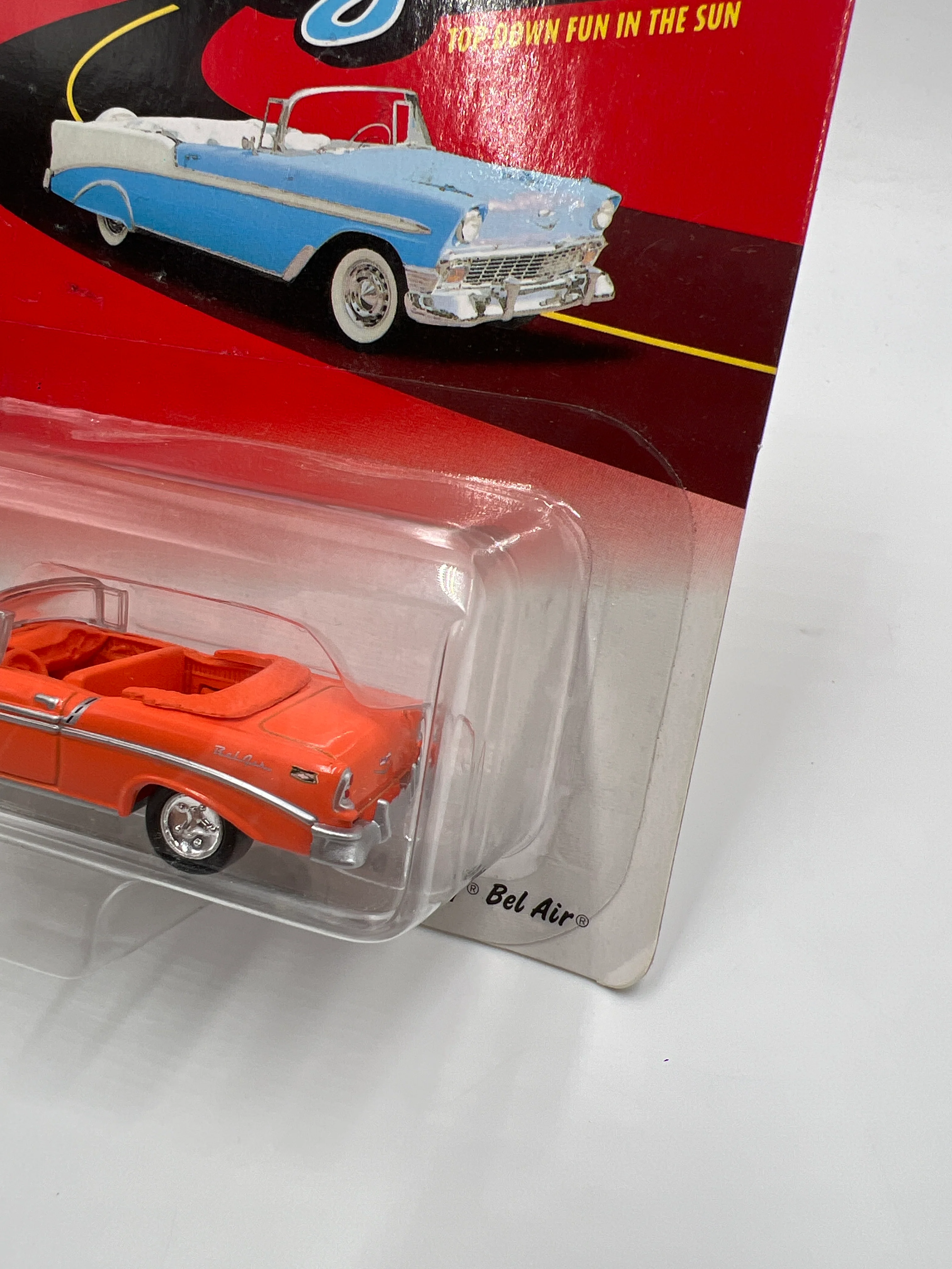Johnny Lightning Ragtops 1956 Chevy Bel Air Orange 228G - Image 3