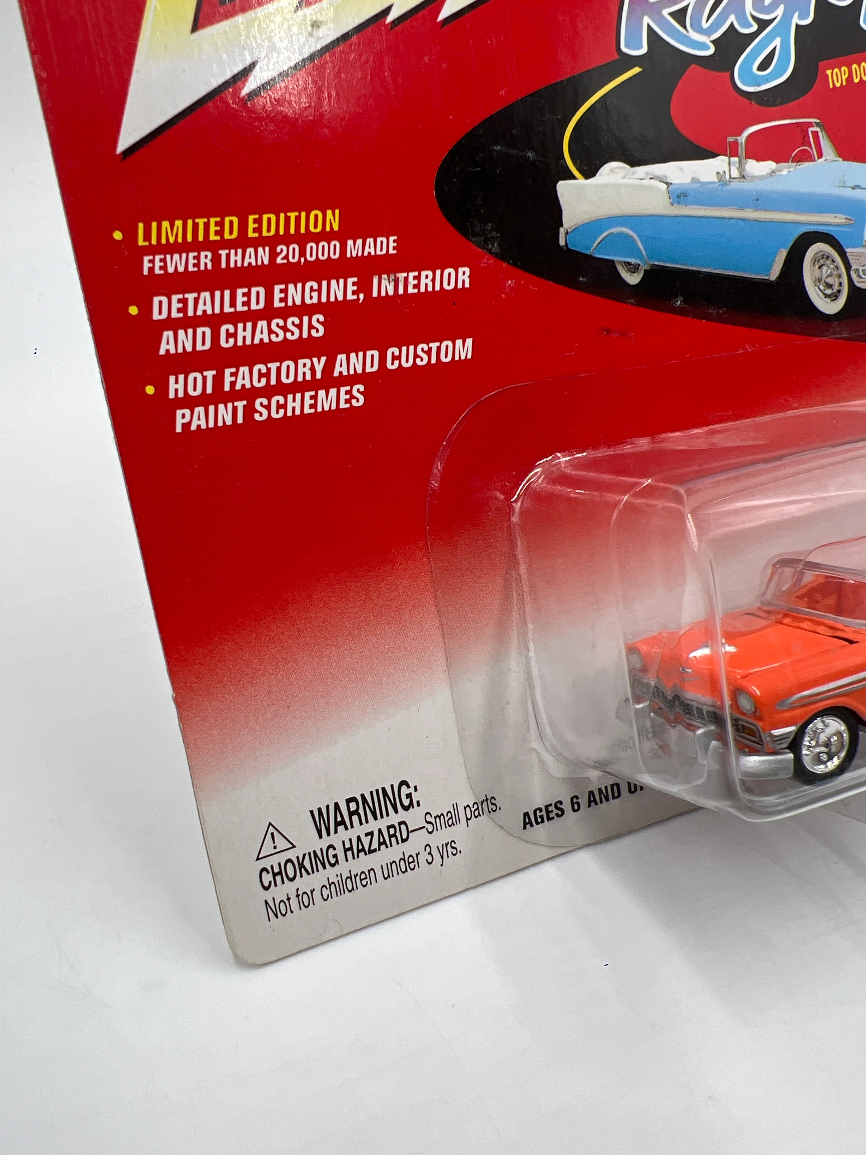 Johnny Lightning Ragtops 1956 Chevy Bel Air Orange 228G - Image 4