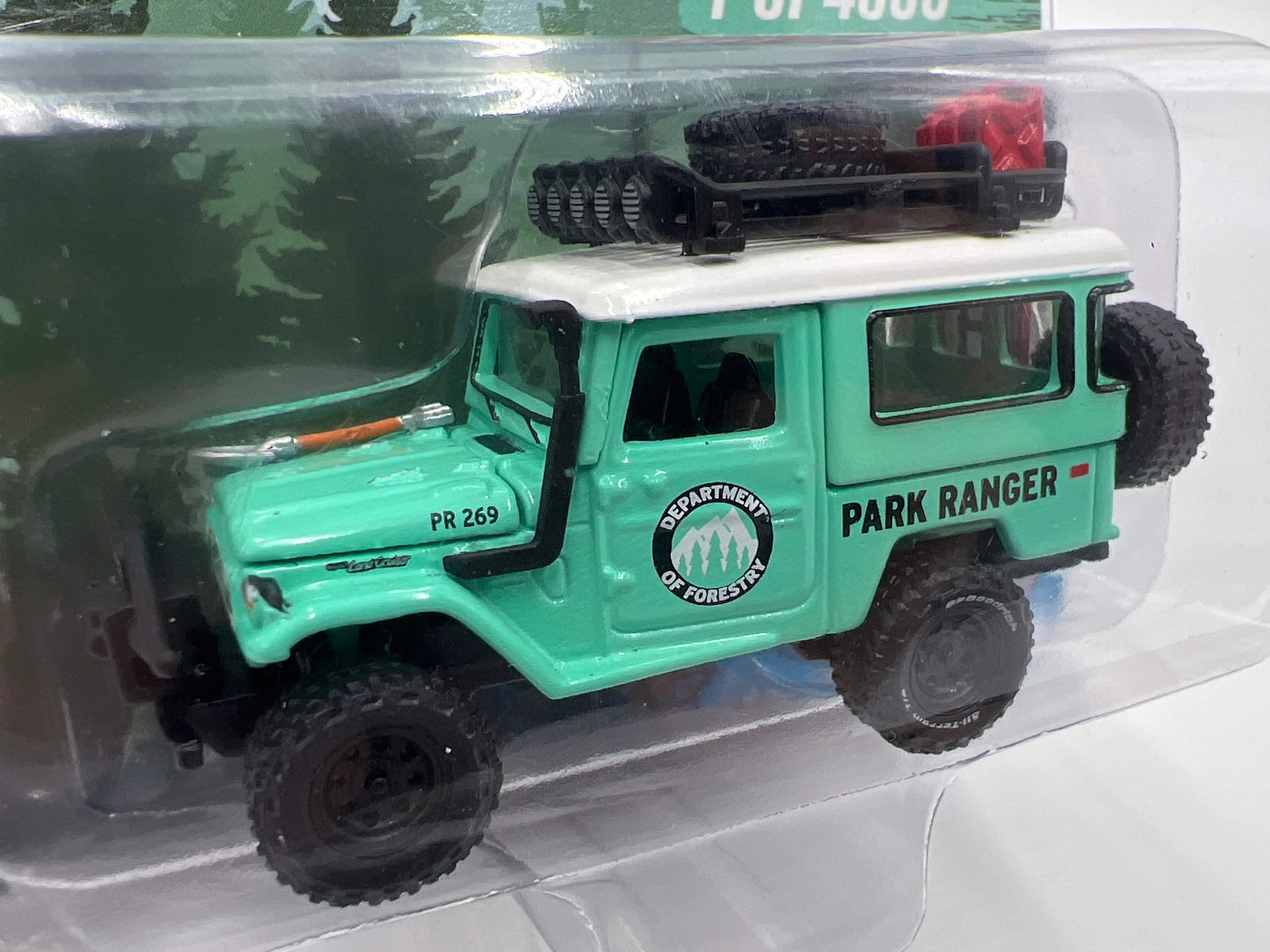 Johnny Lightning MiJo Exclusives 1/4800 Off Road Department of Forestry 1980 Toyota Land Cruiser Park Ranger - Image 2