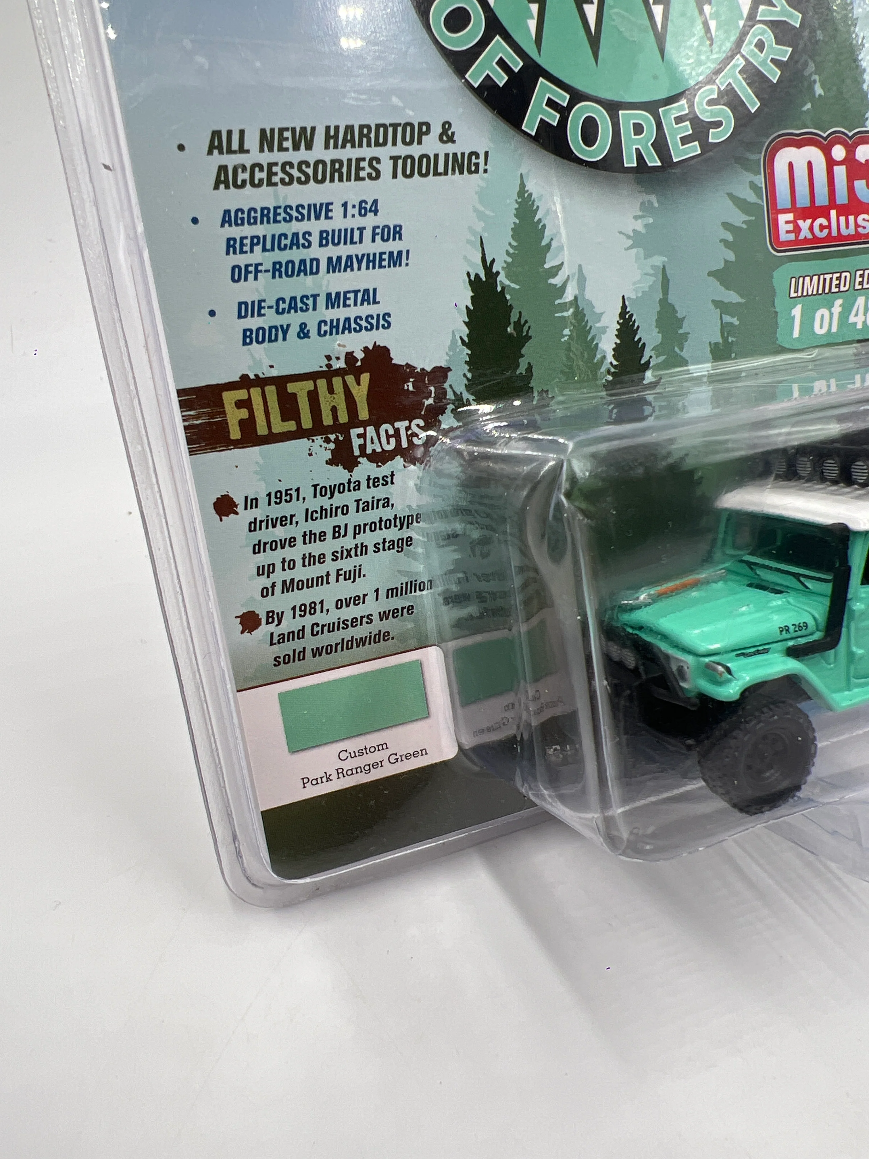 Johnny Lightning MiJo Exclusives 1/4800 Off Road Department of Forestry 1980 Toyota Land Cruiser Park Ranger - Image 4