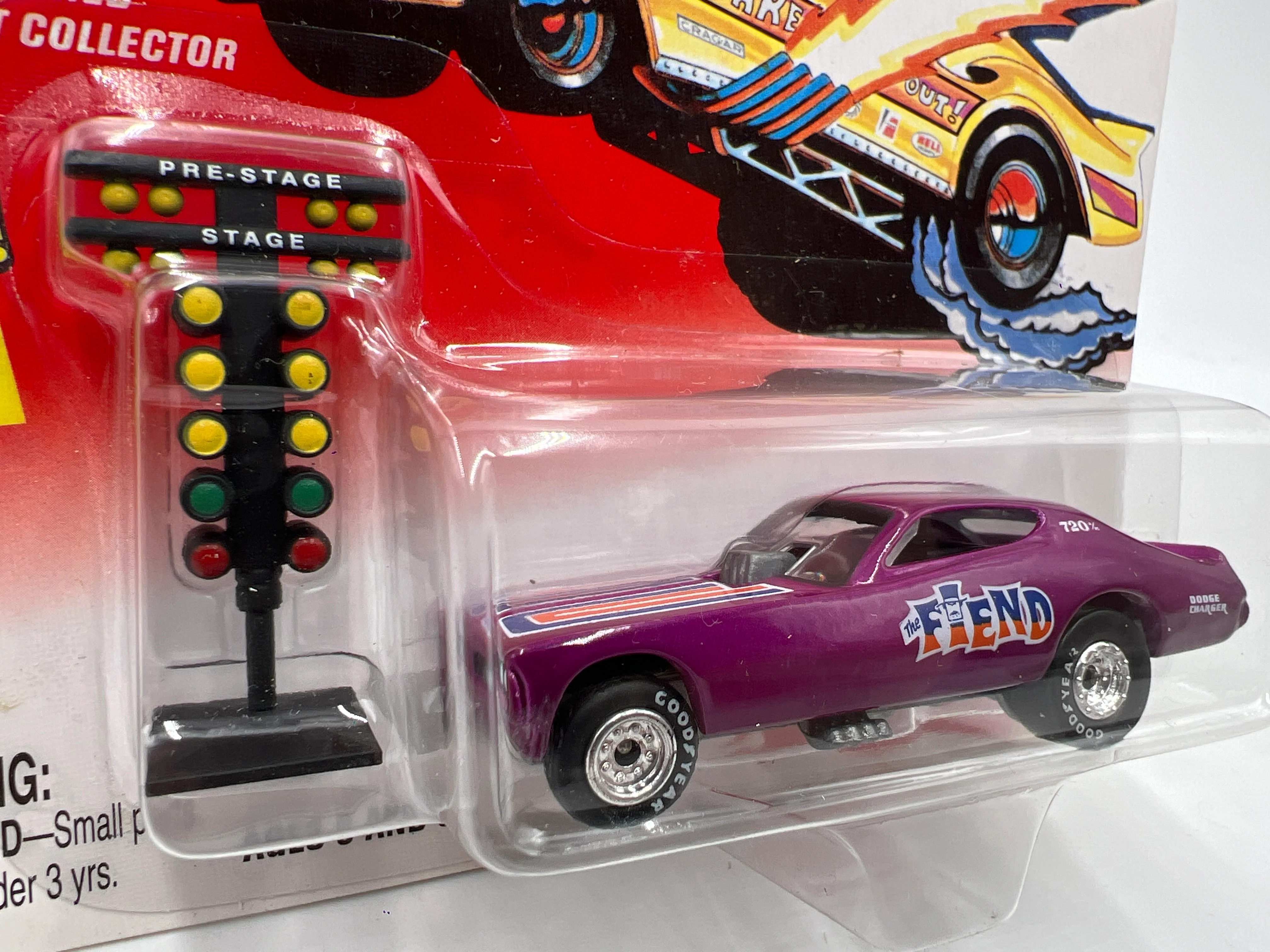 Johnny Lightning Tom Daniels Fearless Funny Cars #3 The Fiend Purple W/Tree Starting Light 220C - Image 2