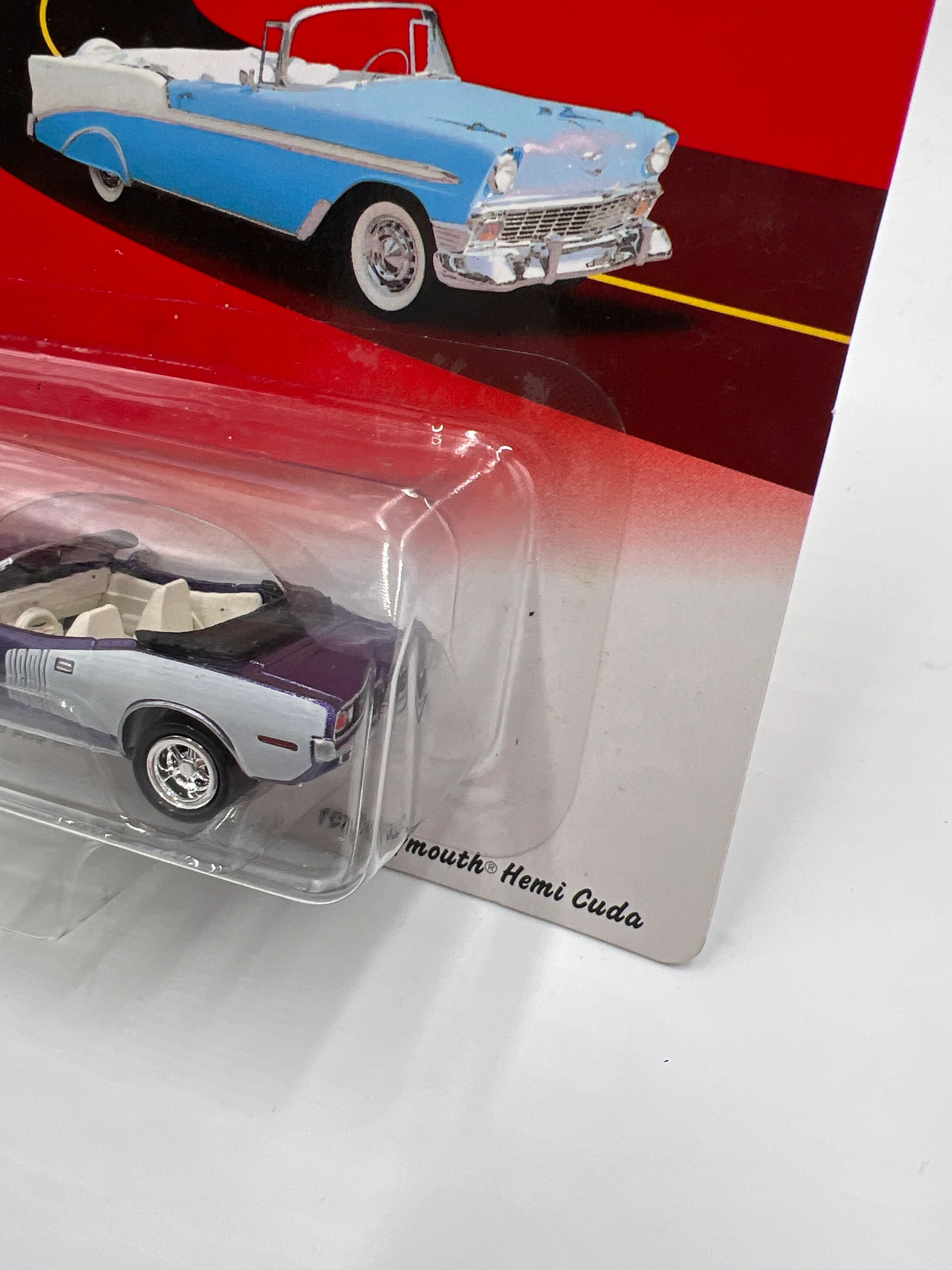 Johnny Lightning Ragtops 1971 Plymouth Hemi Cuda Purple Bad Card 228G - Image 3