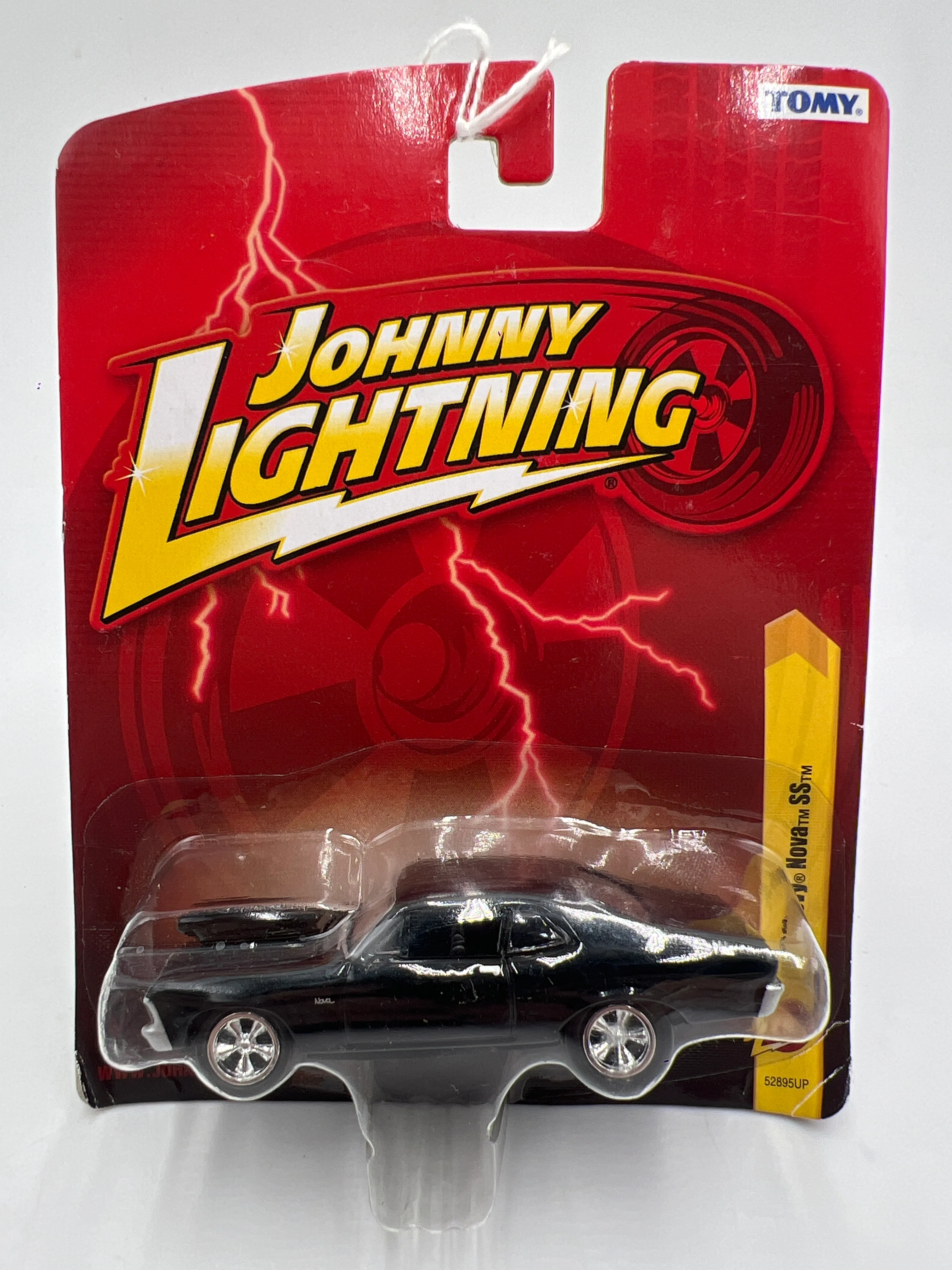 Johnny Lightning Small Card 1970 Chevy Nova SS Black 216J