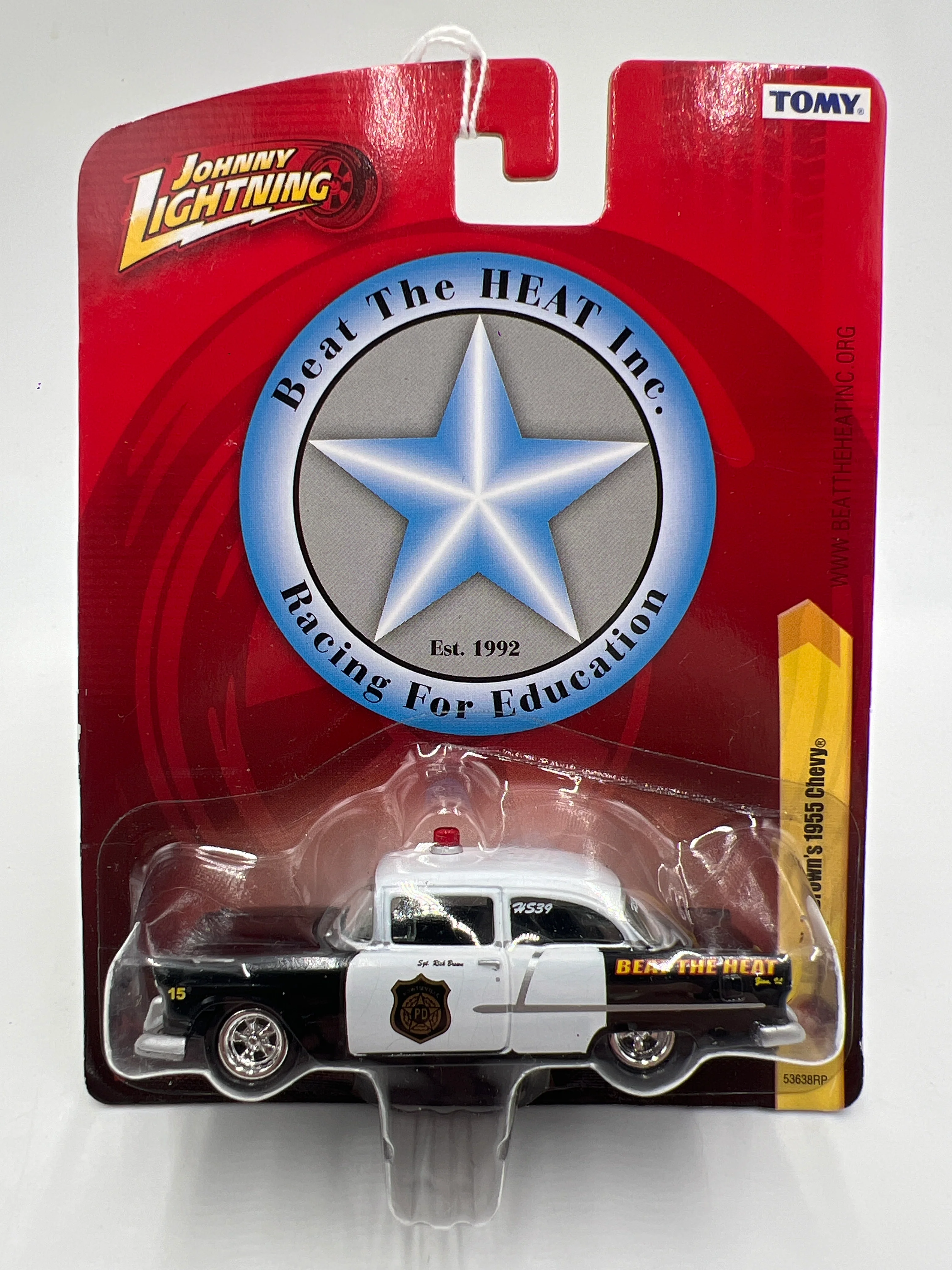 Johnny Lightning Small Card Sgt Rick Browns 1955 Chevy 216P
