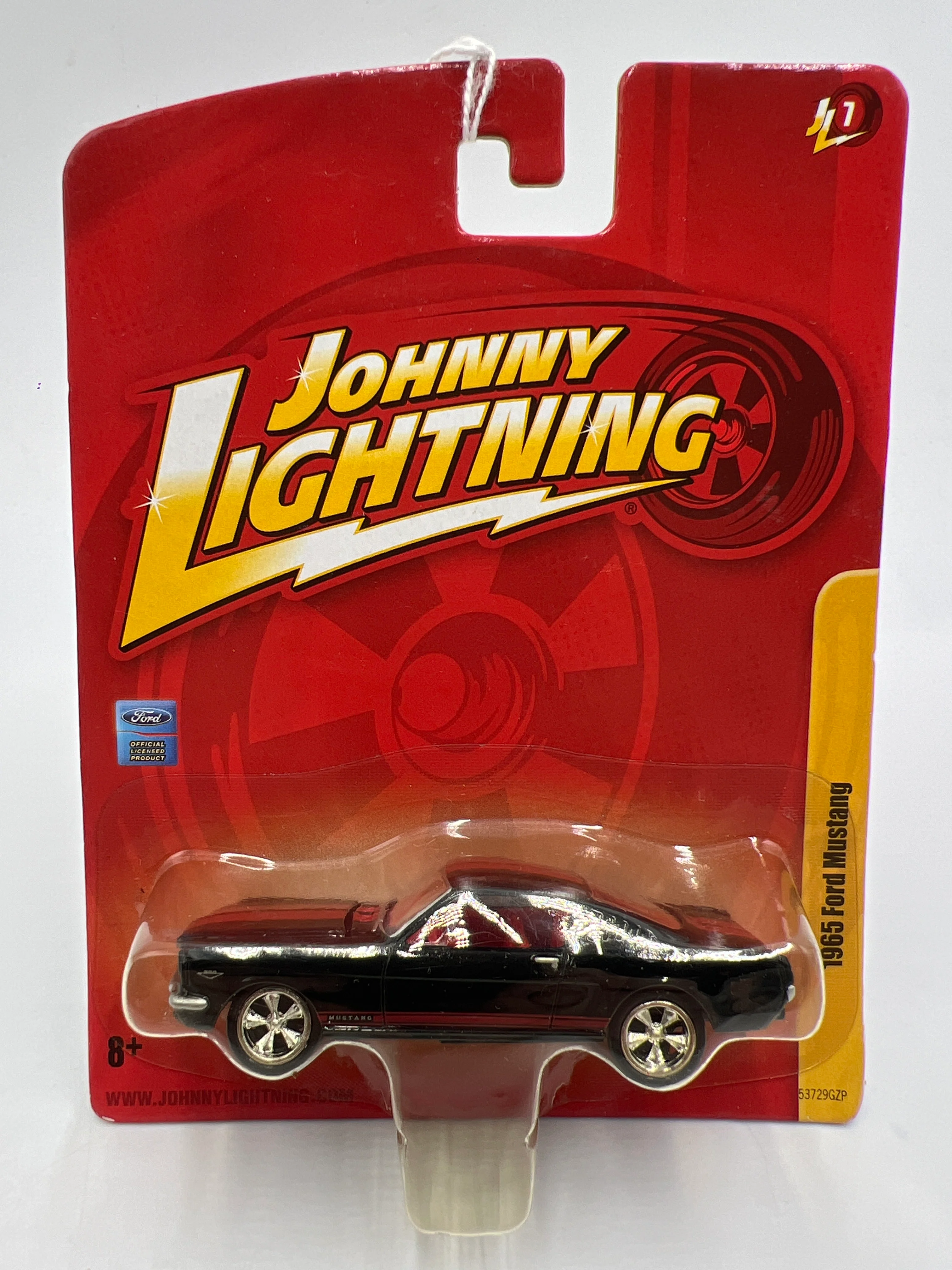 Johnny Lightning Small Card 1965 Ford Mustang Black 217D
