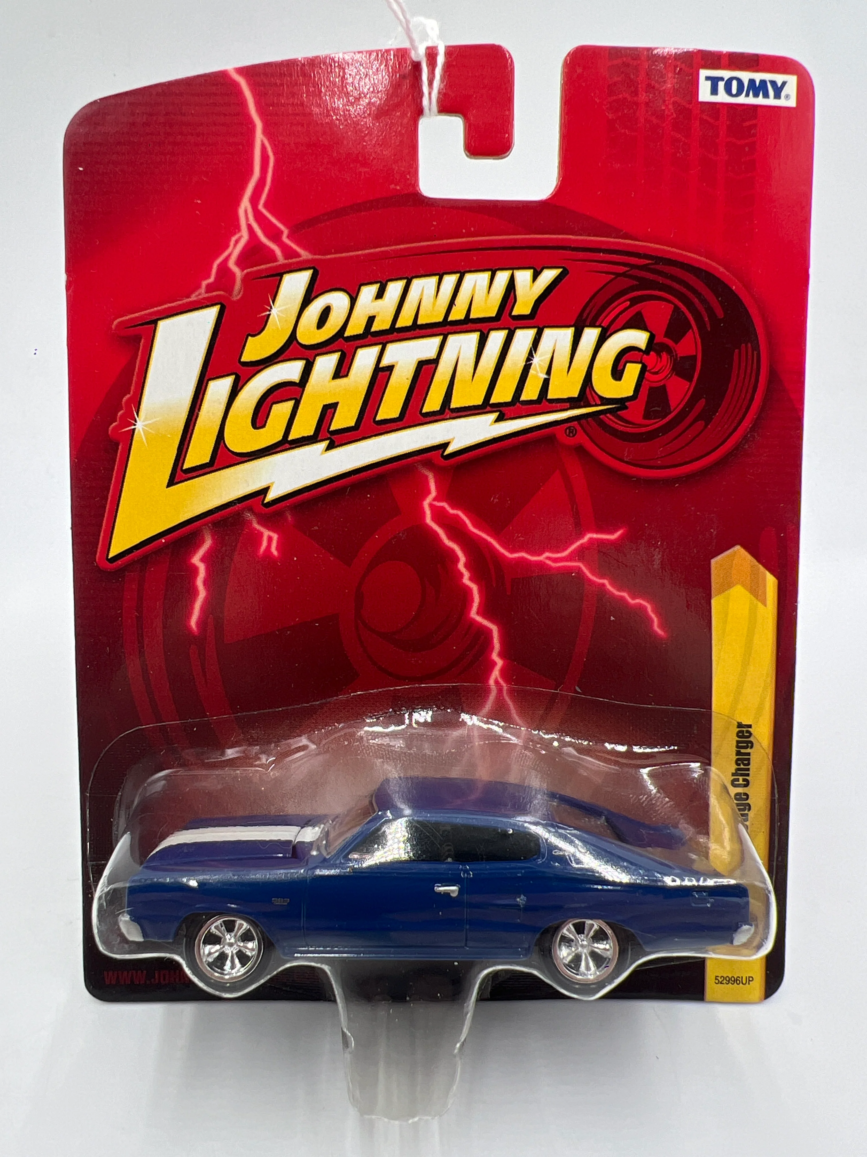 Johnny Lightning Small Card 1966 Dodge Charger Blue 217H