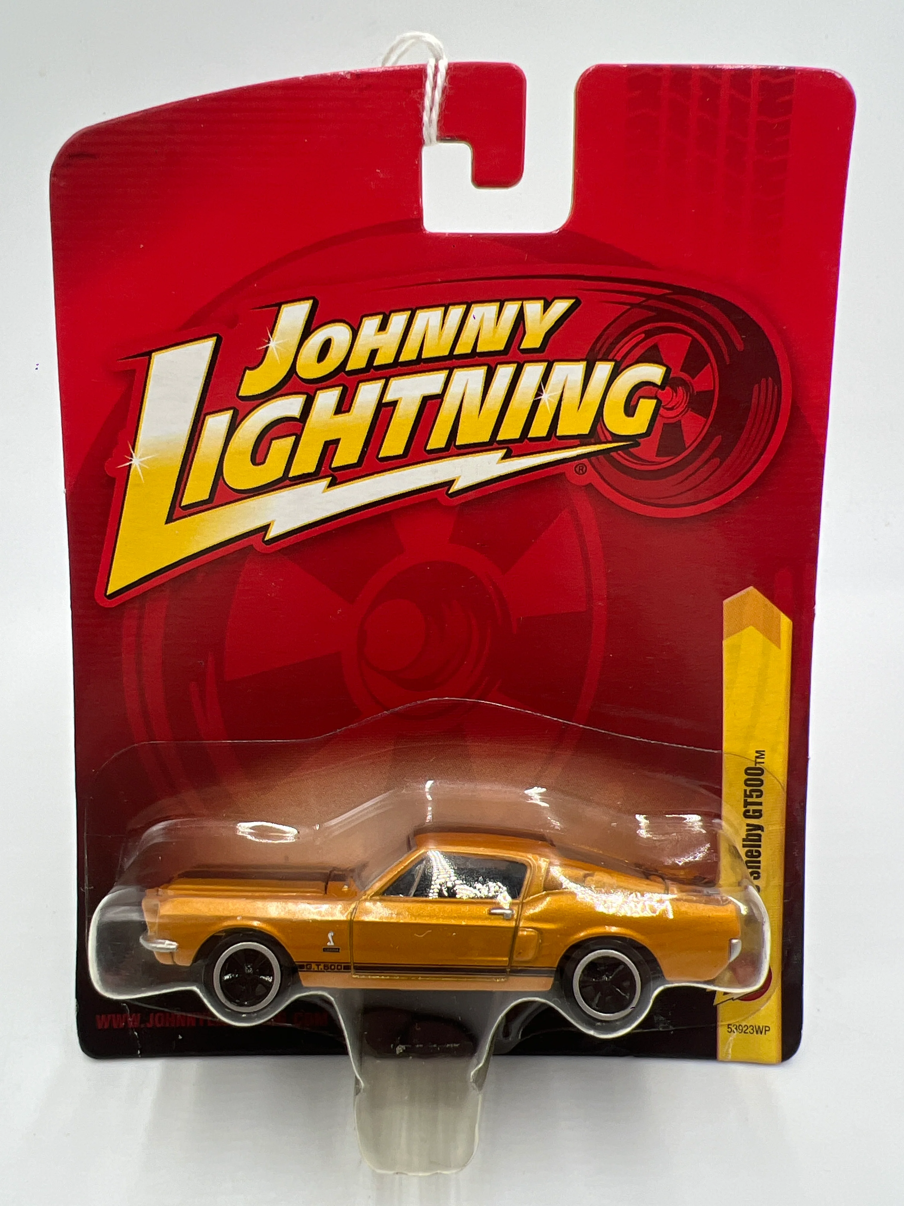 Johnny Lightning Small Card 1968 Shelby GT500 Gold 216O