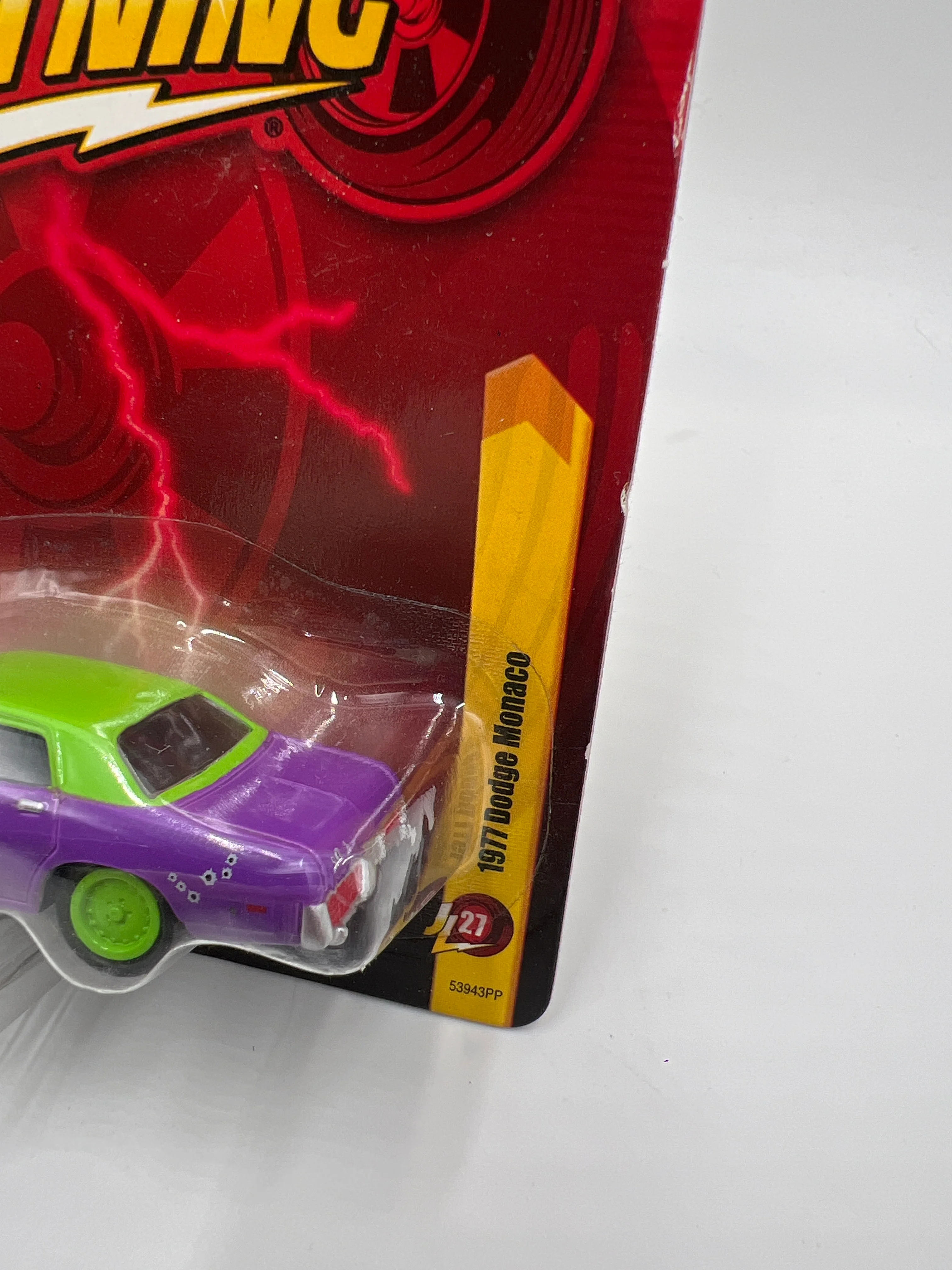 Johnny Lightning Small Card 1977 Dodge Monaco Joker Goon W/Protector 1 - Image 3