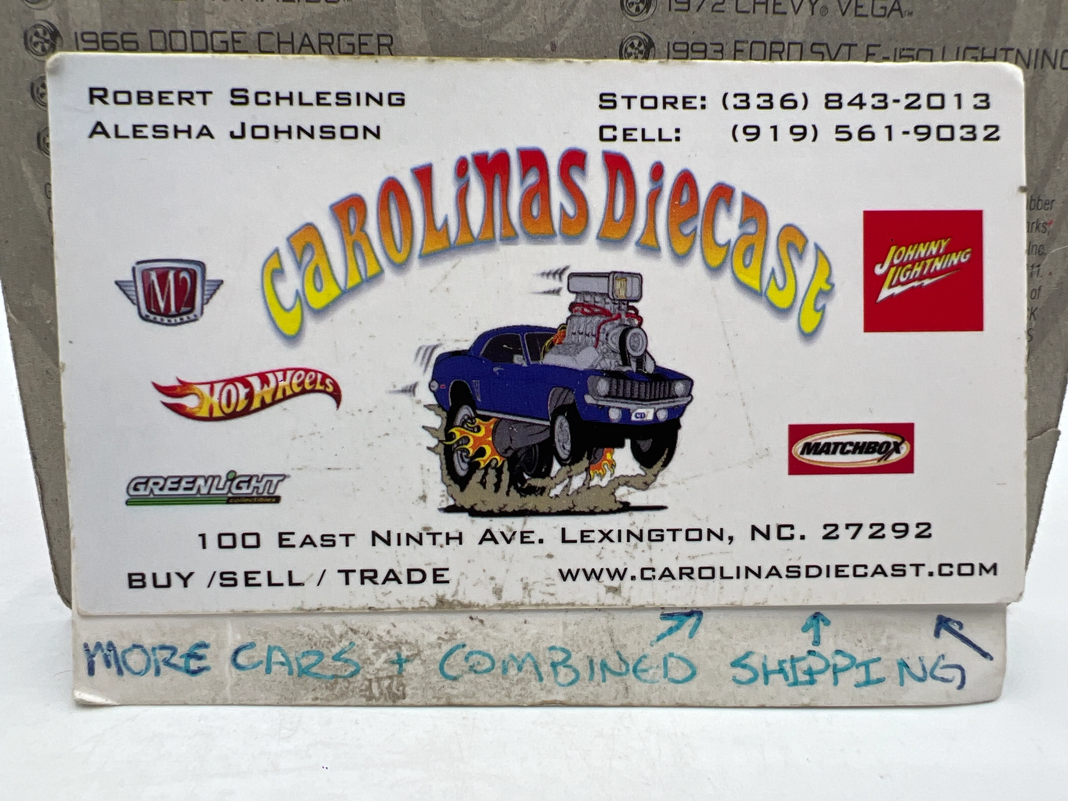 Johnny Lightning Small Card 1957 Chevy Ambulance White 216M - Image 3