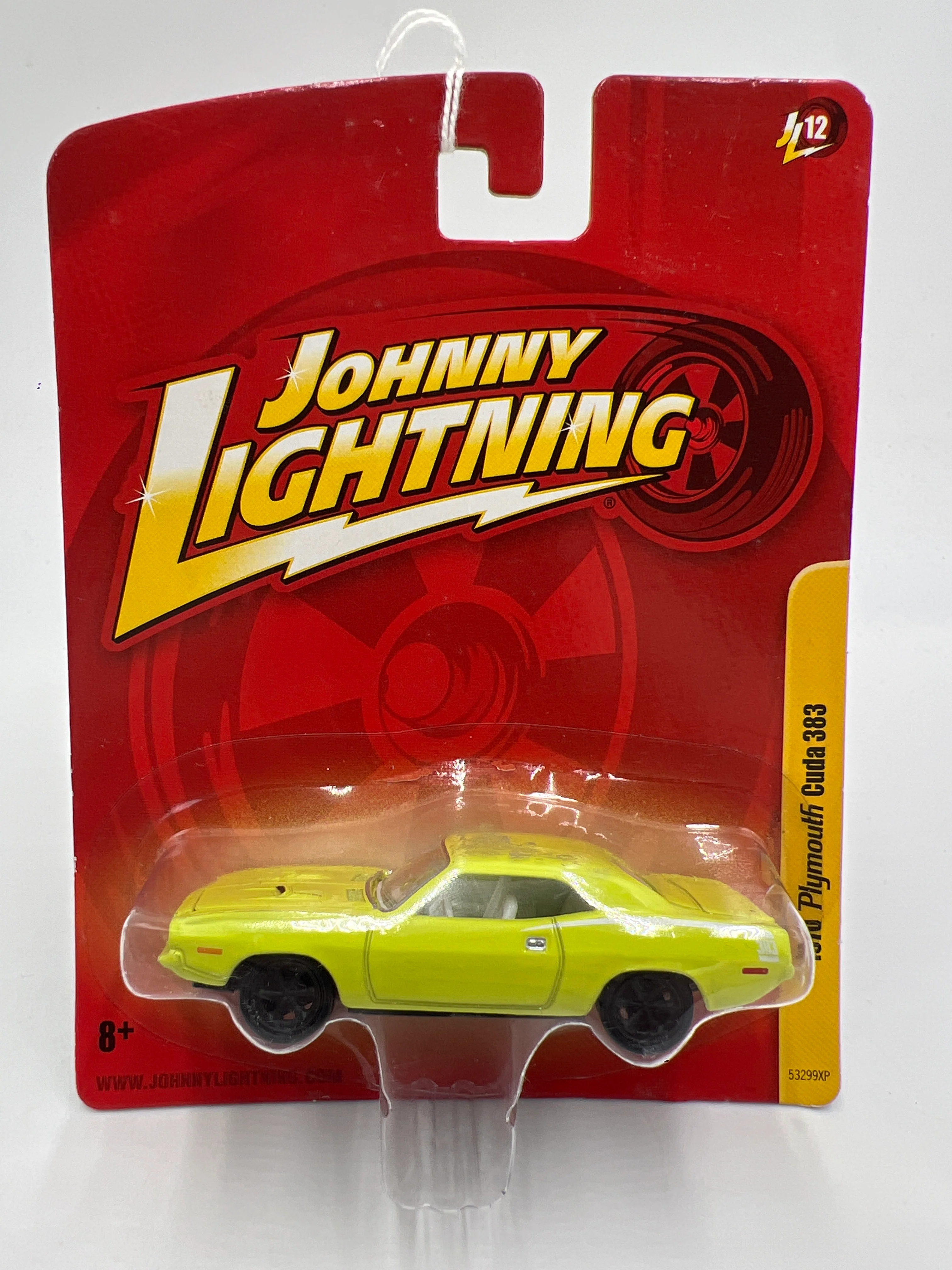 Johnny Lightning Small Card 1970 Plymouth Cuda 383 Light Green 217i