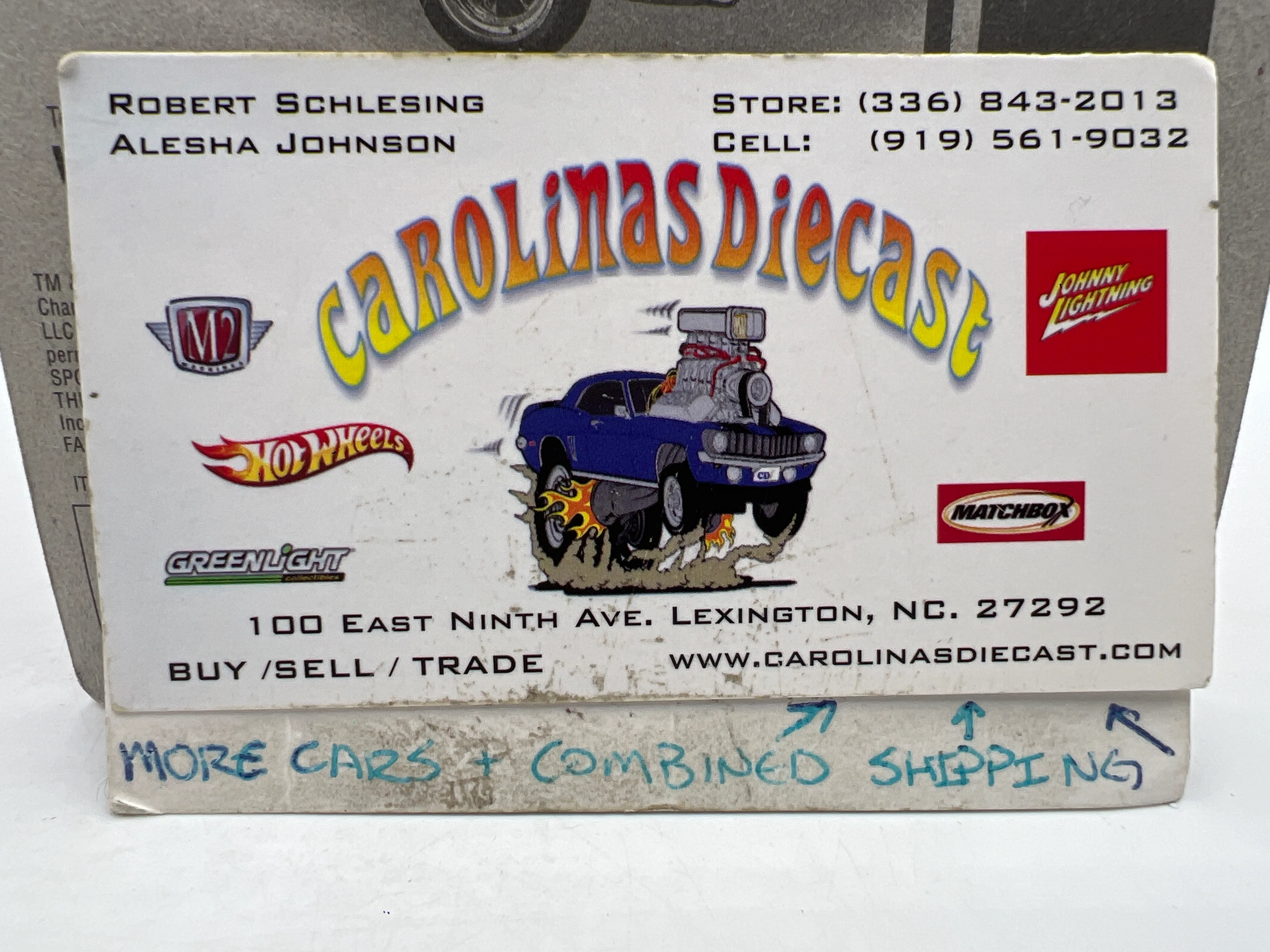 Johnny Lightning Small Card 1969 Dodge Charger R/T Orange - Image 3