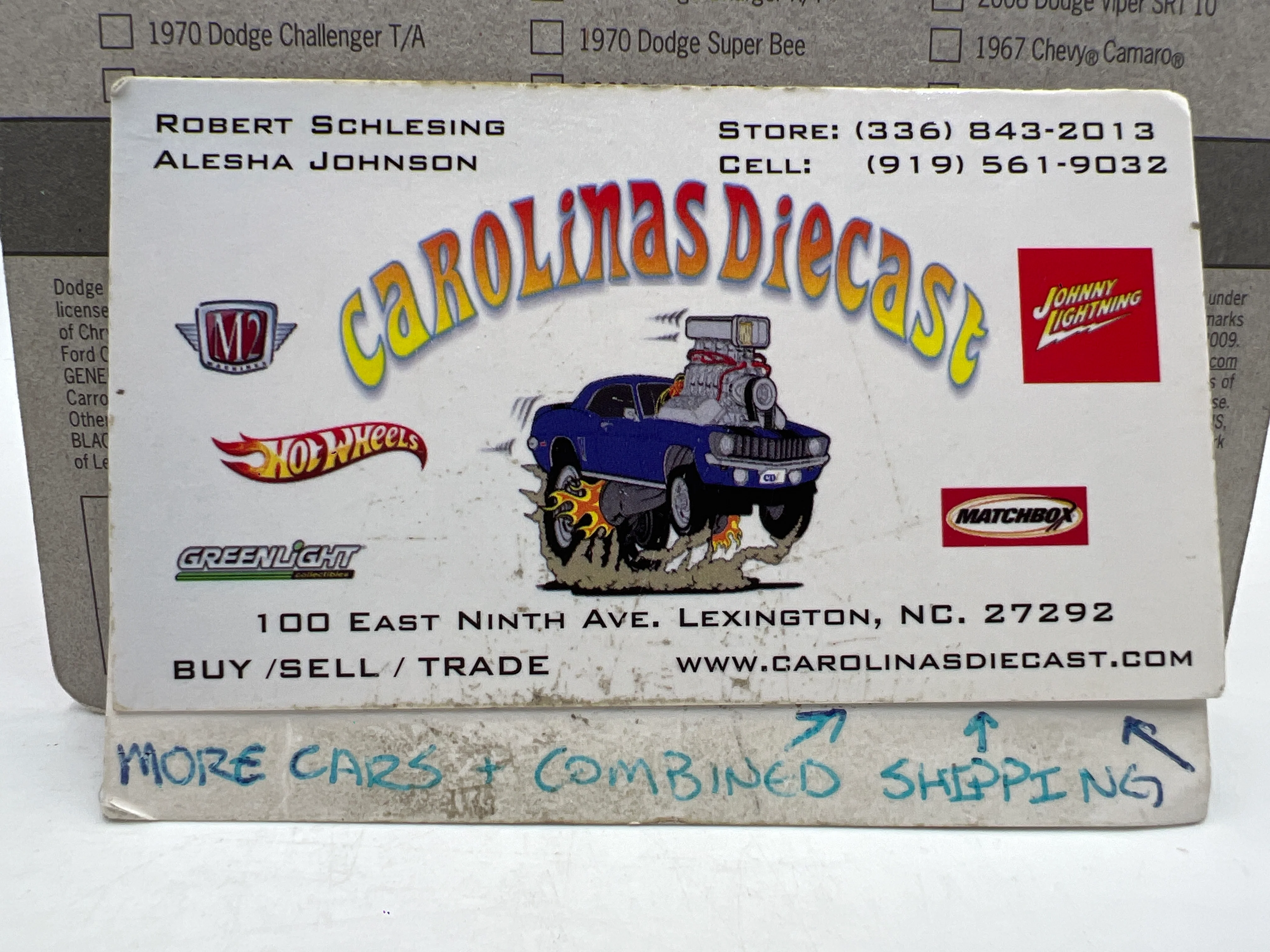 Johnny Lightning Small Card 1968 Shelby GT500 Red 217D - Image 3