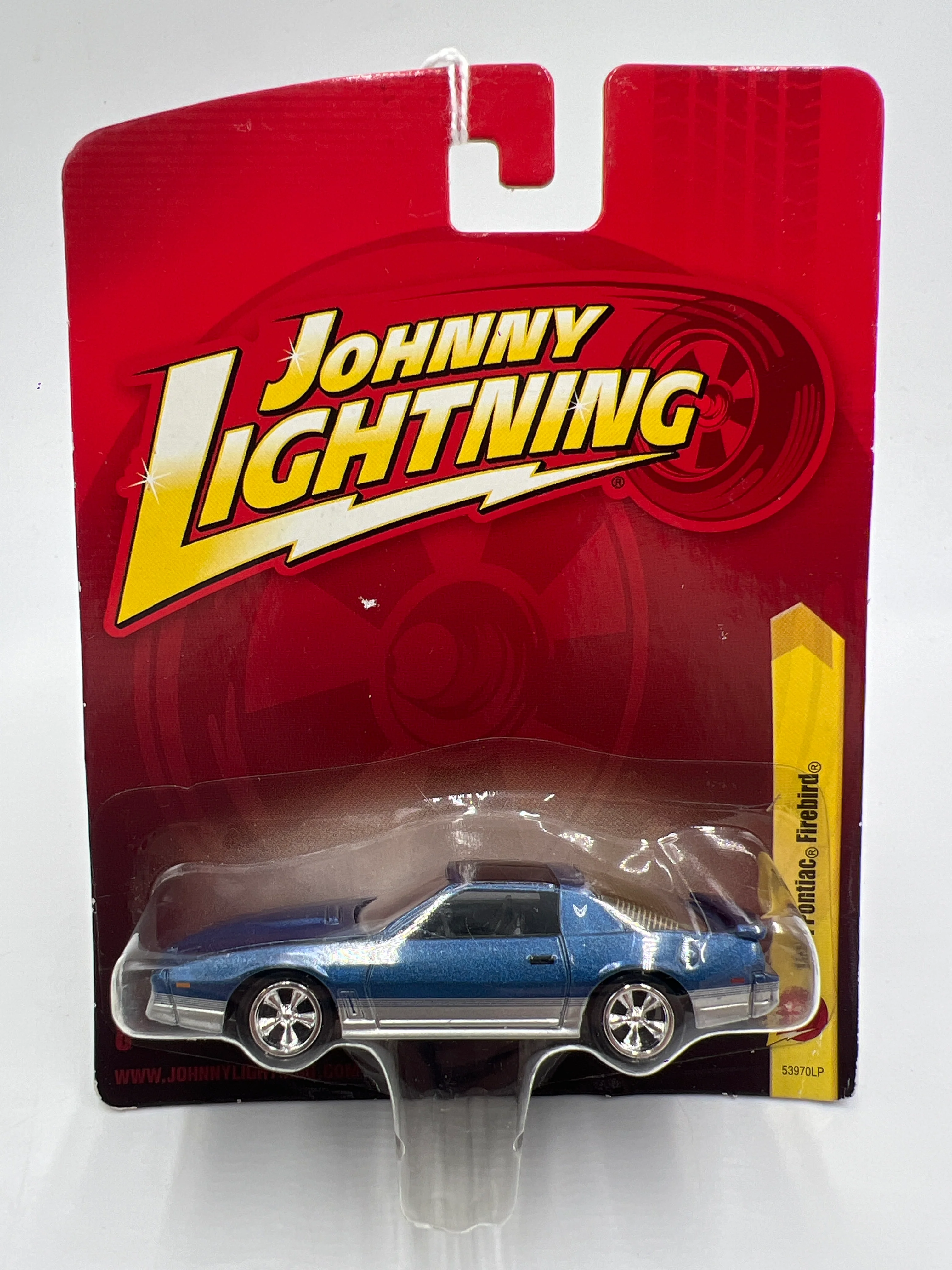 Johnny Lightning Small Card 1984 Pontiac Firebird Blue 217A