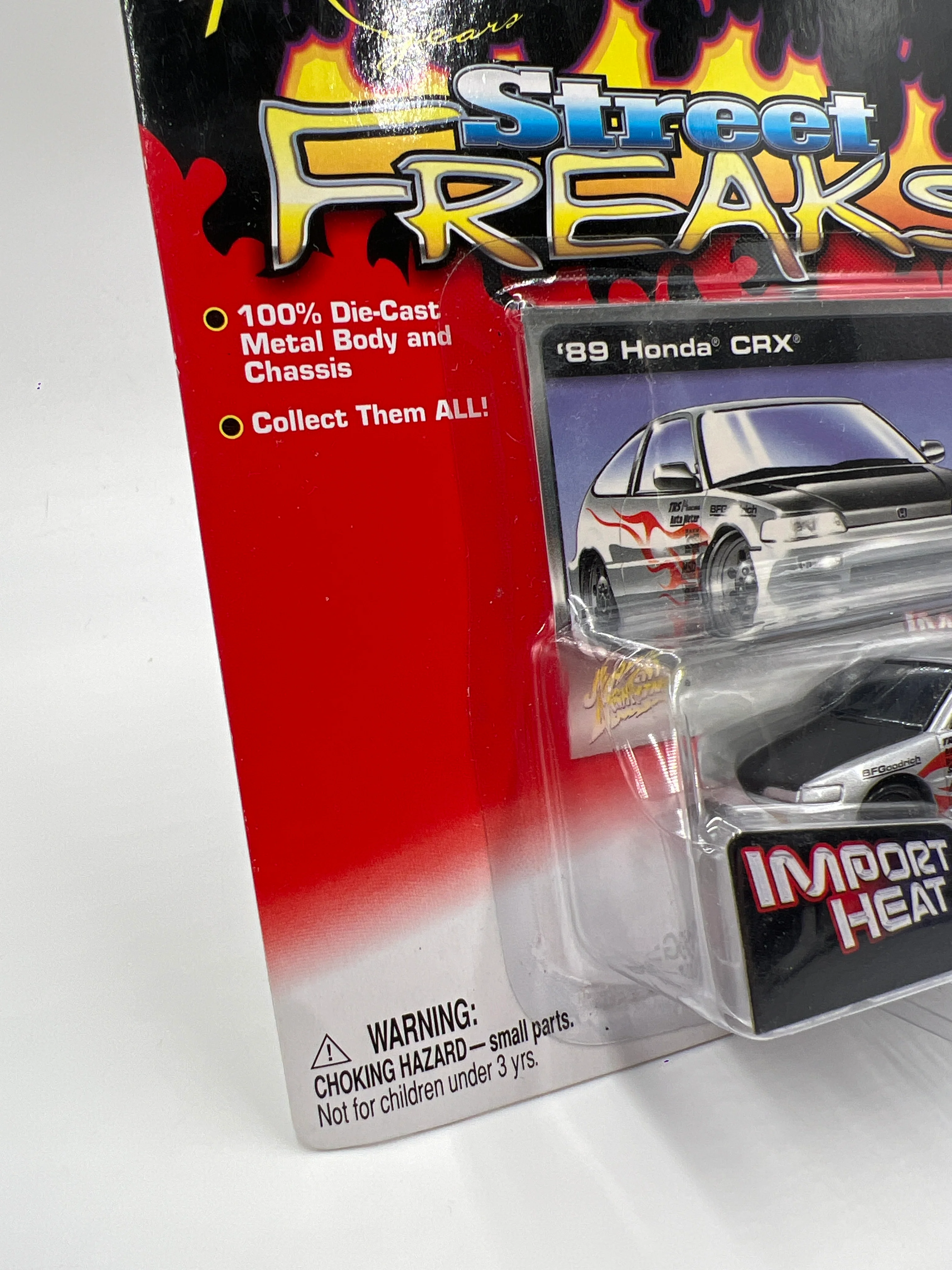 Johnny Lightning Street Freaks Import Heat #16 89 Honda CRX Silver - Image 5