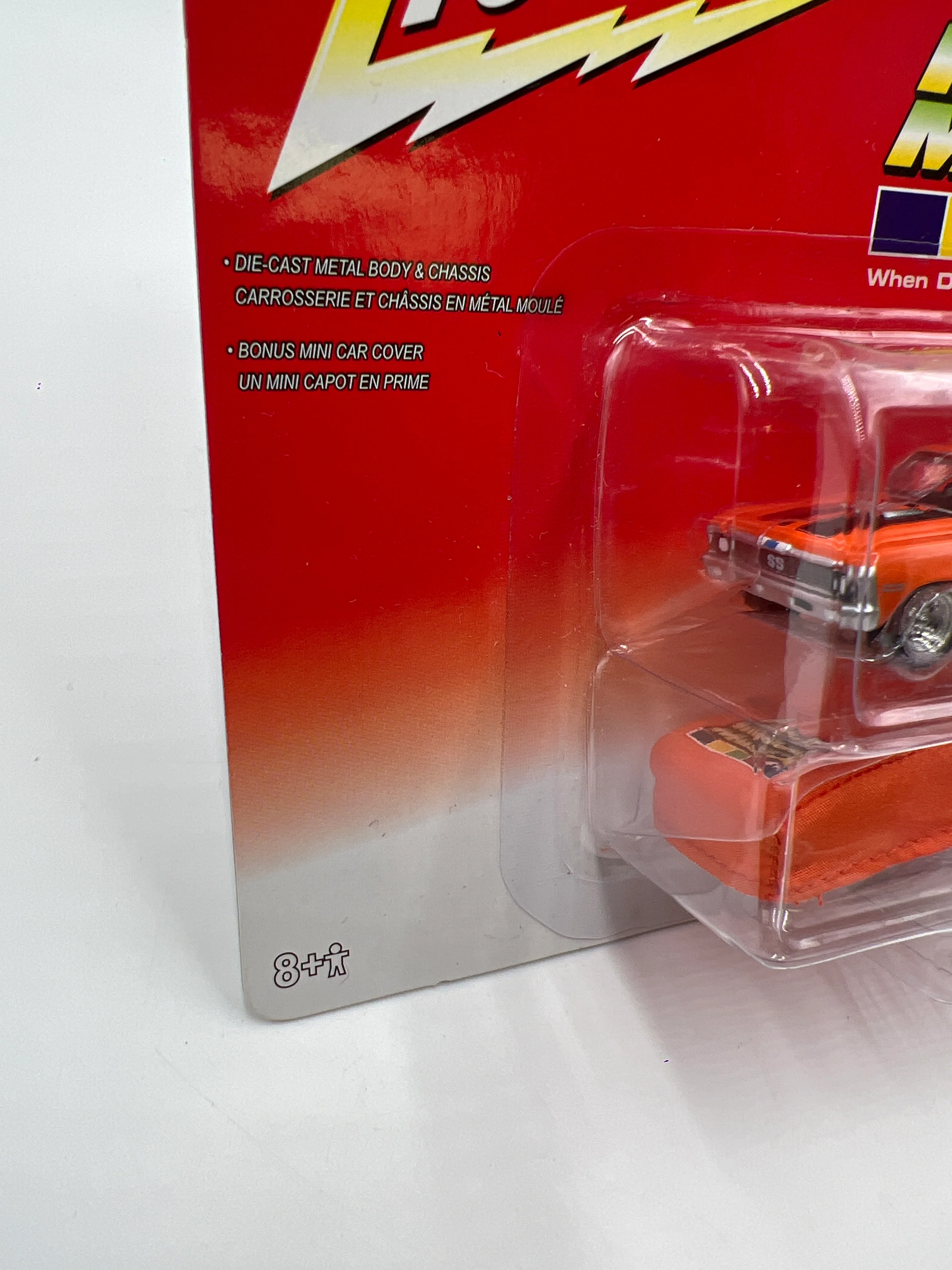 Johnny Lightning High Impact Muscle 1970 Chevy Nova SS Orange - Image 5