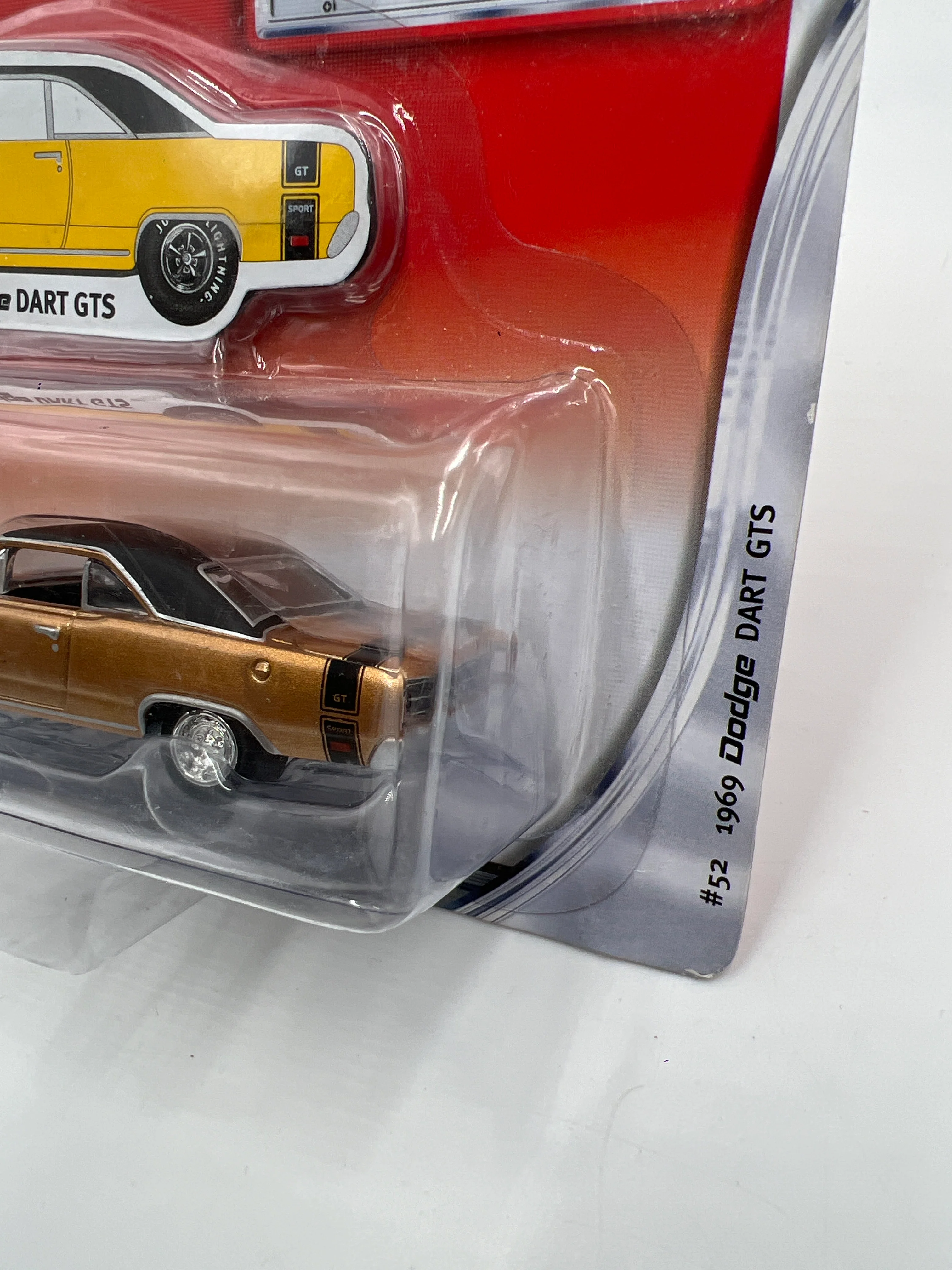 Johnny Lightning Mopar Or No Car 1969 Dodge Dart GTS Gold 218E - Image 4