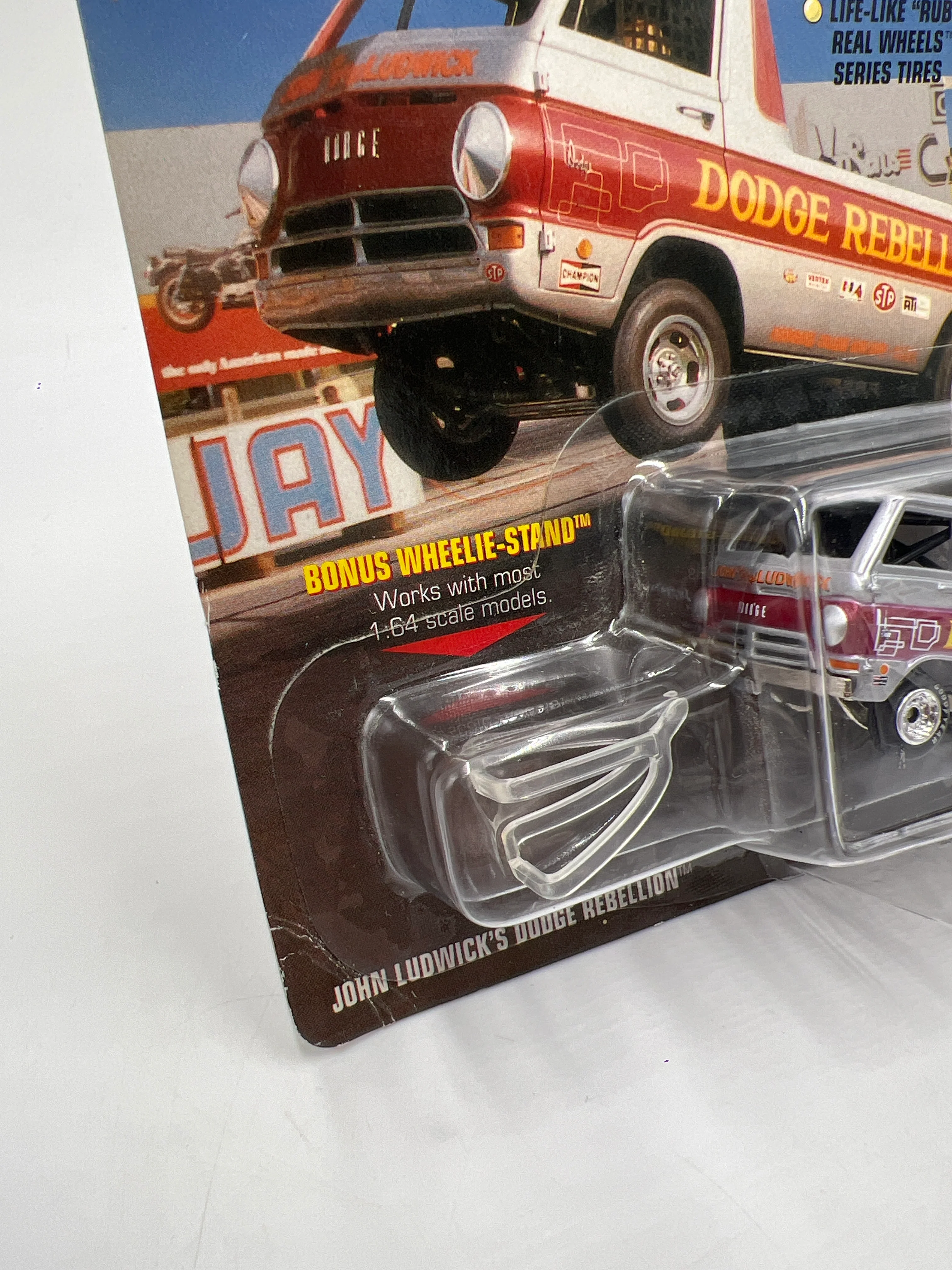 Johnny Lightning Show Stoppers John Ludwicks Dodge Rebellion Silver 231F - Image 5
