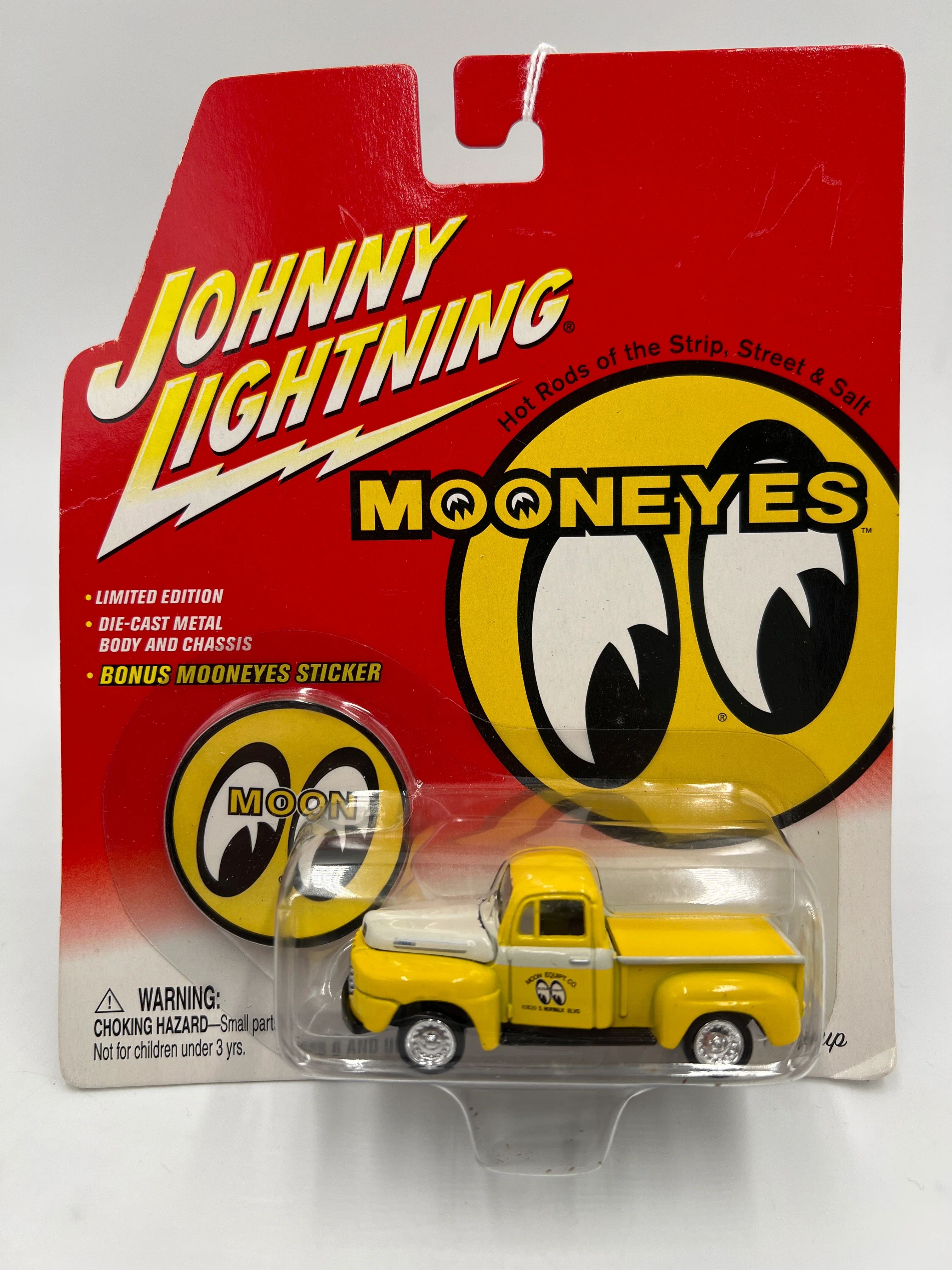 Johnny Lightning Mooneyes 1950 Ford F-1 Pickup Yellow 220B - Image 2
