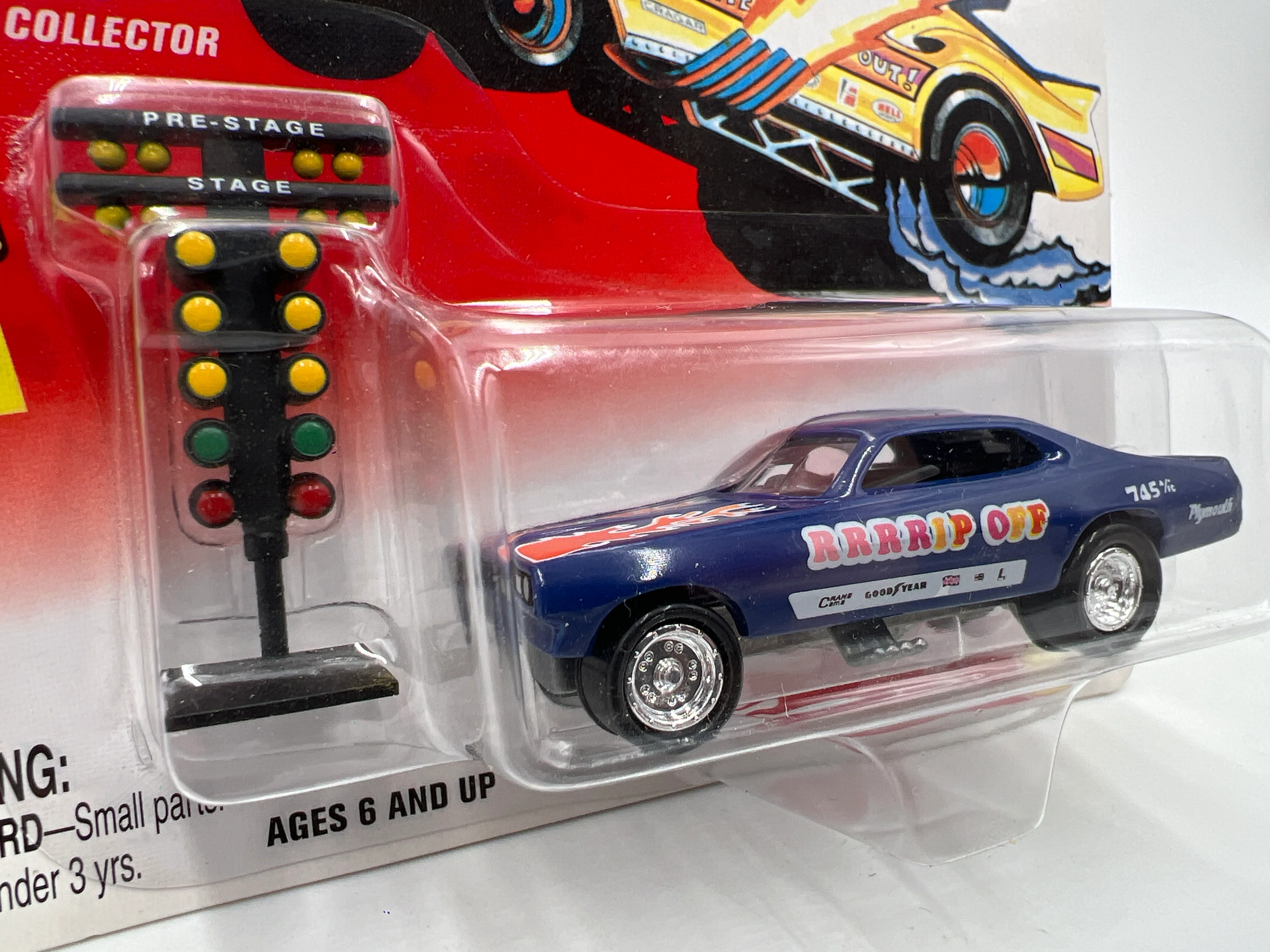 Johnny Lightning Tom Daniels Fearless Funny Cars #2 Rip Off Blue W/Tree Starting Light 220C - Image 2