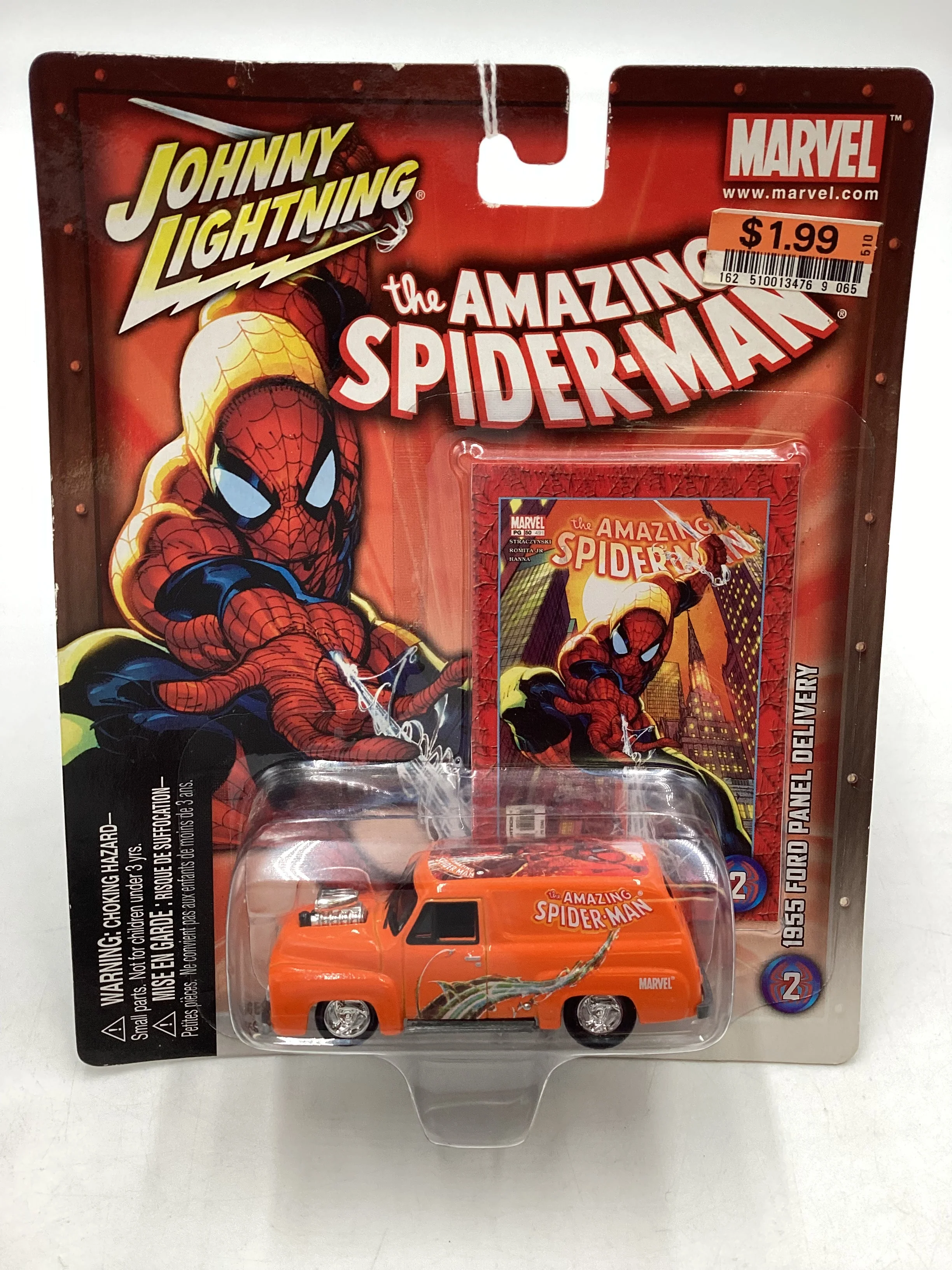 Johnny Lightning Amazing Spiderman 1955 Ford Panel Delivery - Image 2